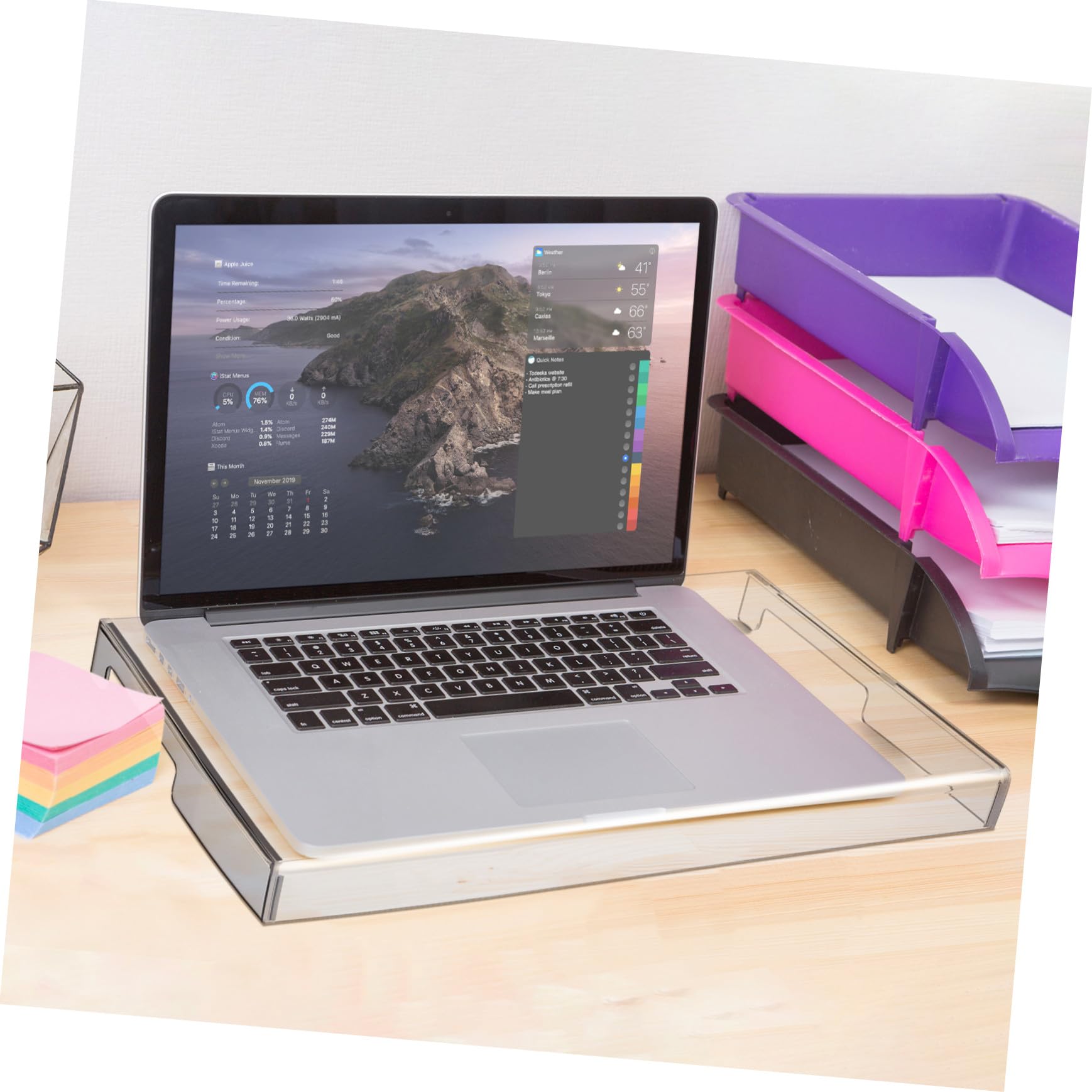Acryl Tastaturabdeckung Transparent 400 X 265 X 40mm Tastaturschutz für Laptop undpc Geeignet für Büroarbeitsplätze und Zuhause