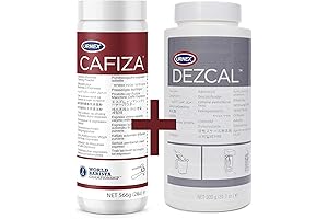 Urnex Cafiza Espresso Machine Cleaning Powder and Dezcal Scale Remover