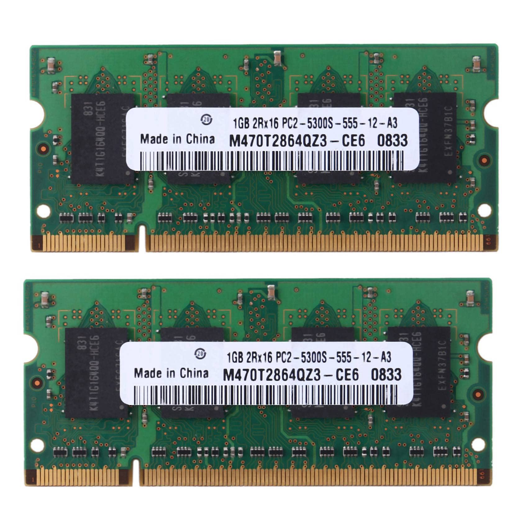 Pc2 5300s 555 12 Sodimm Ddr2 1gb Micron MT16HTF25664HY-667E1 2GB