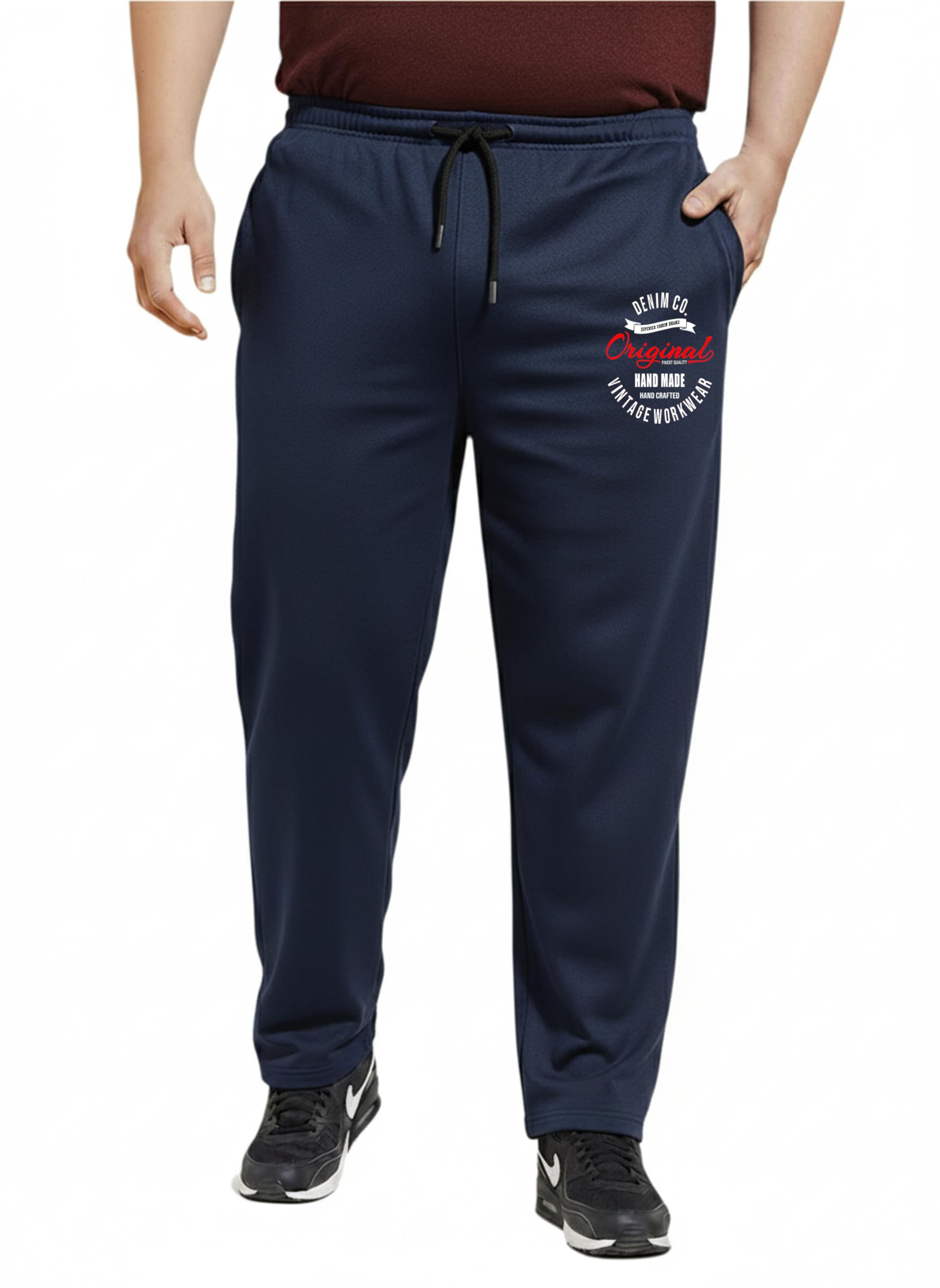 West Gate Clothing Plus Size Men's Regular Fit Trackpants | Mens Track Pants | Stretchable Track Pant for Men | Vintage Print | 2XL,3XL,4XL,5XL,6XL,7XL,8XL-picture-27