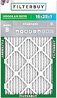 Vista 70 de Filterbuy 15x20x1 Air Filter MERV 8 Essential Dust & Allergy Defense (1-Pack), Electrostatic Pleated HVAC AC Furnace Filters Replacement, Made in