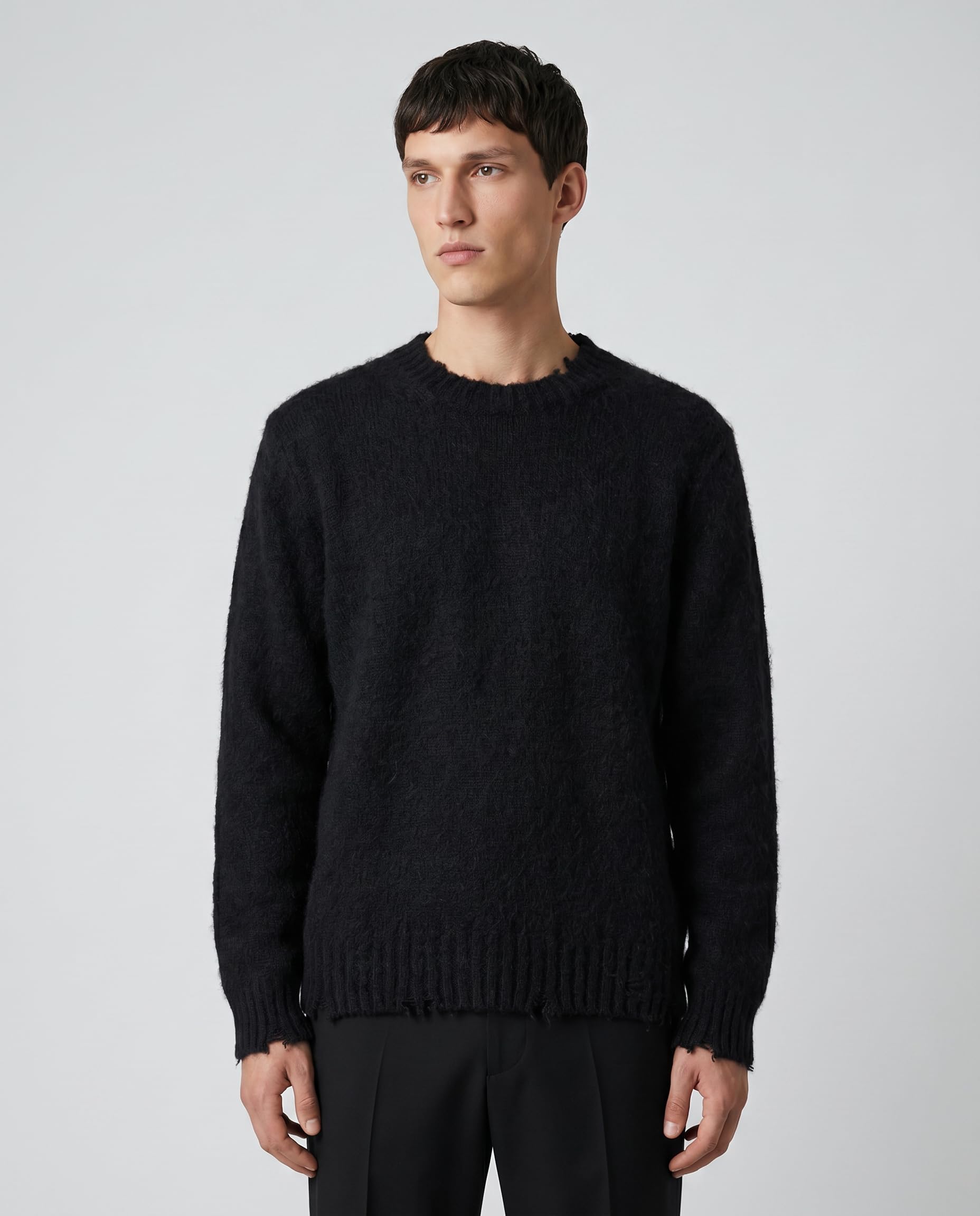 Diana Studio - Paricollo Garzato in Alpaca, Uomo, Maniche Lunghe, Regular Fit, Fatto in Italia