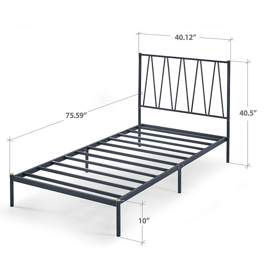 その他 beng beng 10 box GAZHOME Twin XL Bed Frame with 2 XL Storage Drawers, Metal