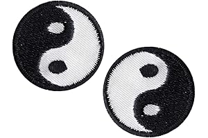 Yin and Yang Patch: Harmony and Duality Embroidered Iron-Ons