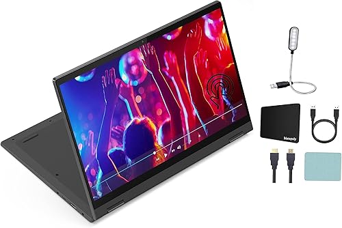 Lenovo Ideapad Flex 5i - Laptop con pantalla táctil FHD 2 en 1 de 14 pulgadas, Intel Core i3-1115G4, 4 GB de RAM, SSD de 512 GB, lector de huellas