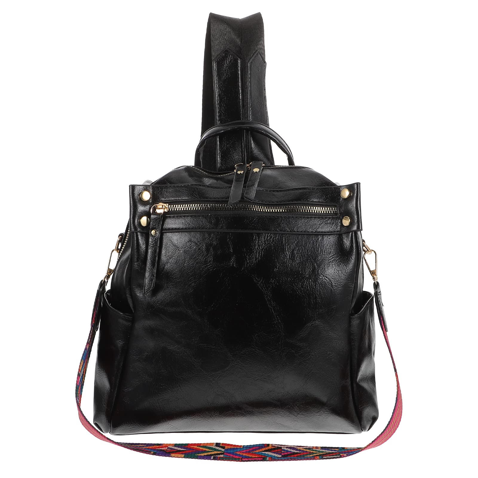 Zaino da Viaggio in Pu Resistente All'acqua Grande Capacità e Design alla Moda, per Back To School Party e Attività All'aperto come Hiking e Fitness