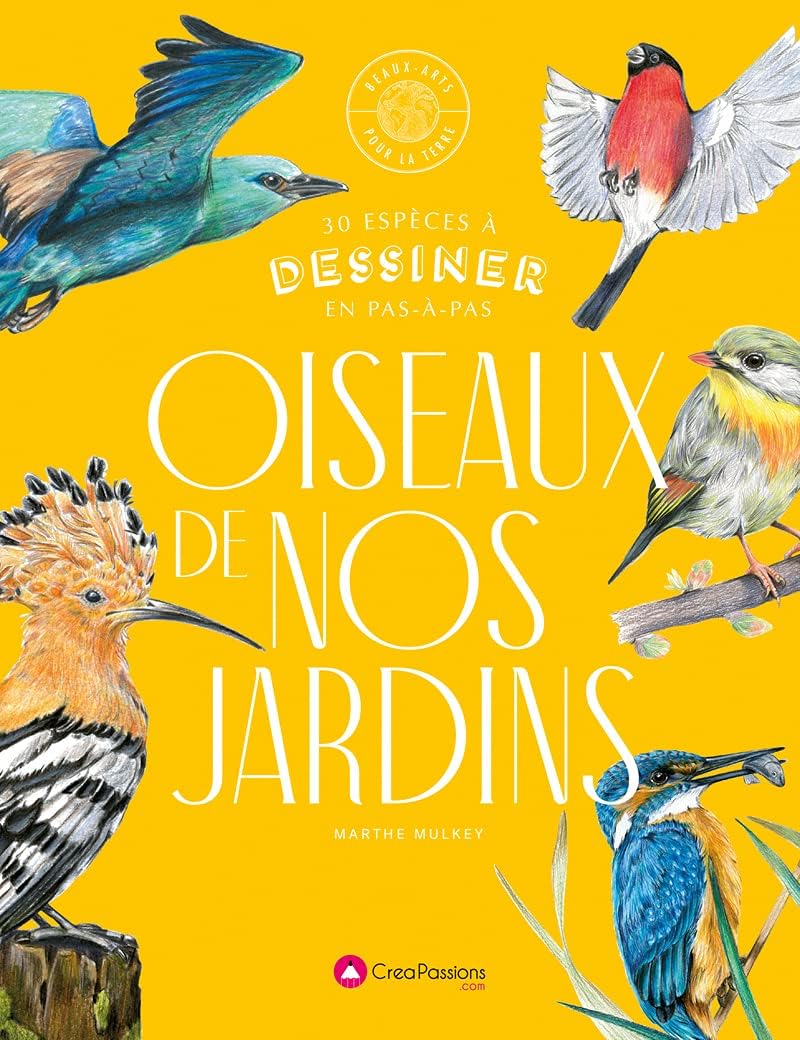 Oiseaux de nos jardins - 30 espèces à dessiner en pas-à-pas