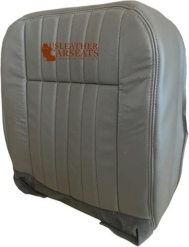 Miniatura 3 de Funda de asiento de vinilo perforada con parte inferior lateral de pasajero (compatible con Chevy Impala SS 1994-1996), color gris