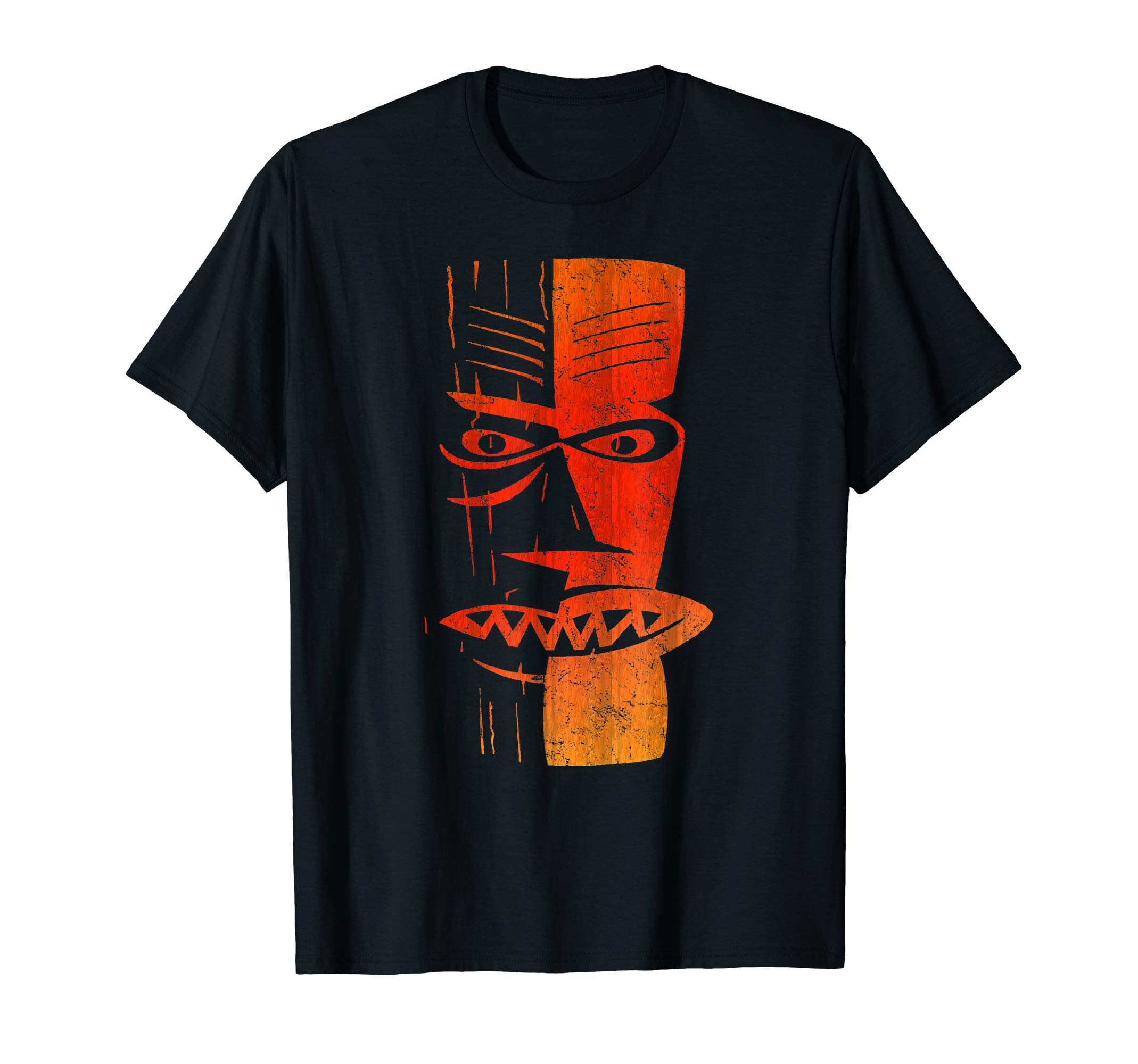 Tiki t-shirt | Cool Retro Island Polynesian Tiki Head Tee T-ShirtOEKO-TEX STANDARD 100