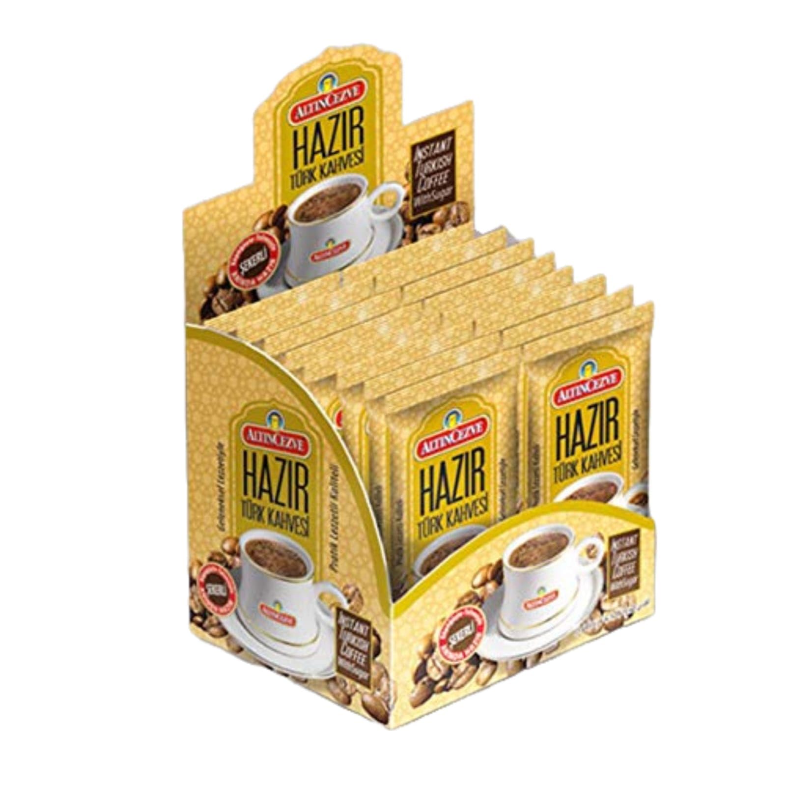 Altıncezve Hazır Türk Kahvesi Şekerli Tek Kullanımlık 20'li Paket