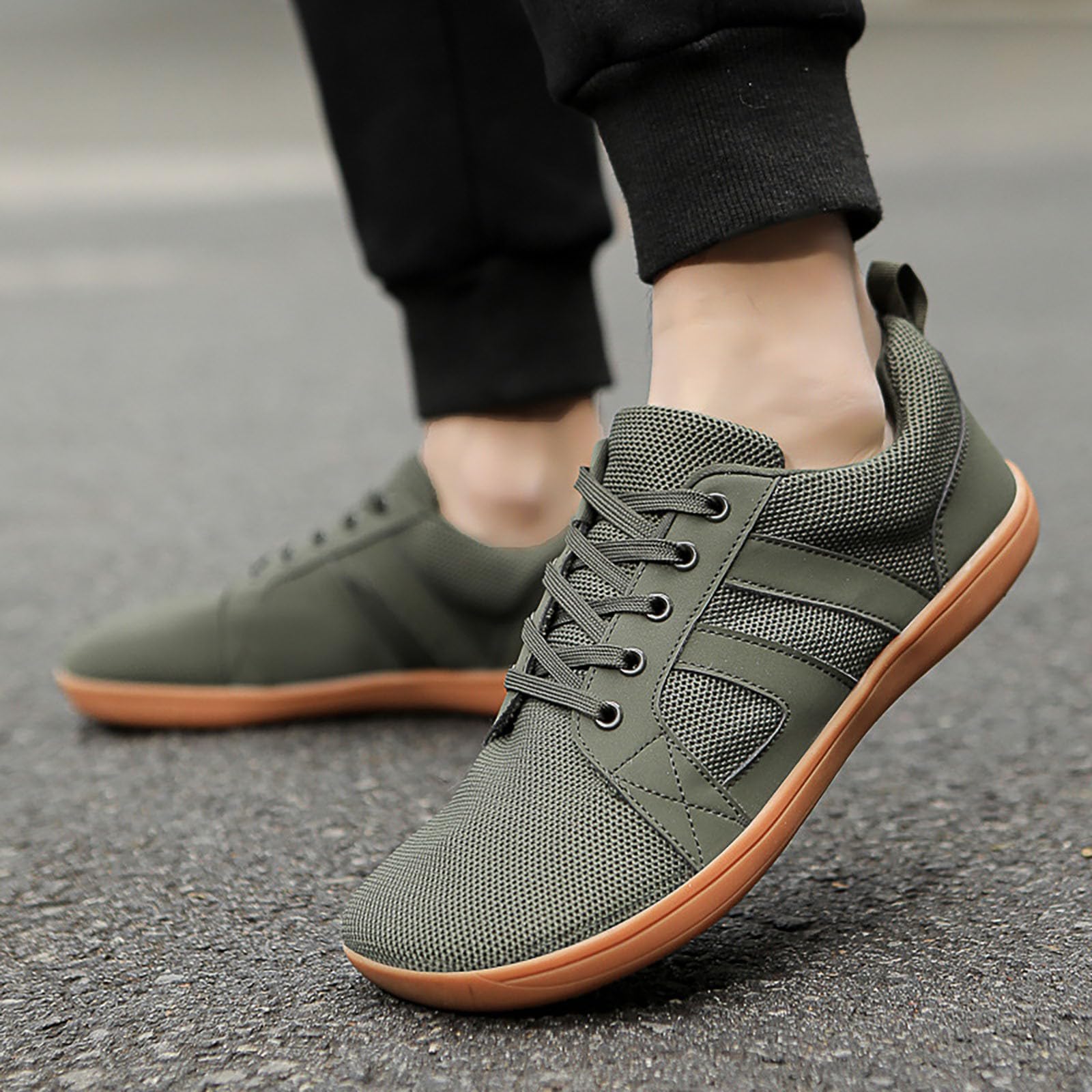 Scarpe a piedi nudi, da uomo e donna, larghe, leggere, traspiranti, in rete, per il tempo libero, comode, antiscivolo, unisex