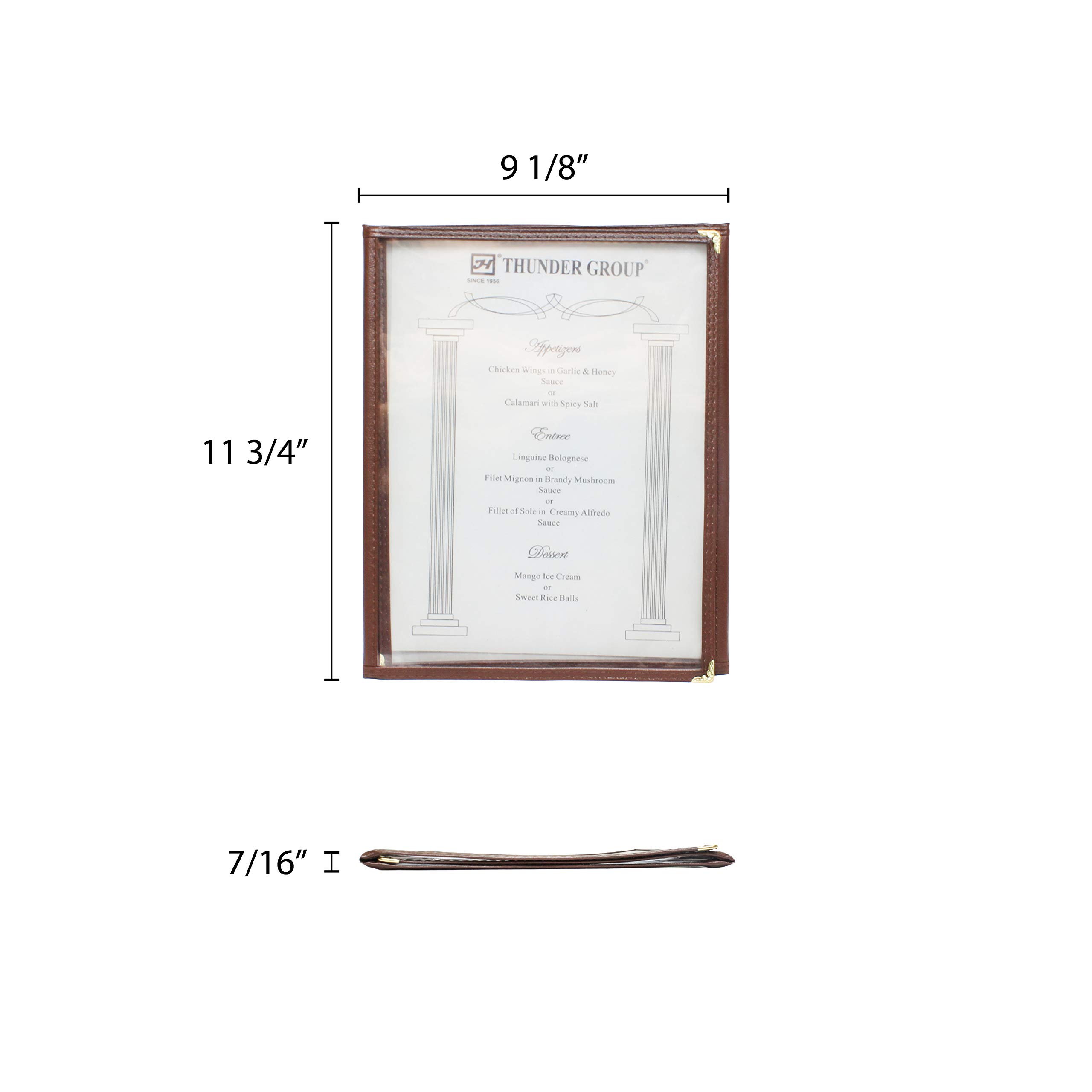 Excellanté Triple Fold Menu Cover, 8 1/2