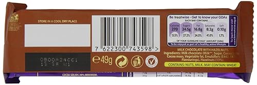 Miniatura 2 de Cadbury Dairy Milk conjunto Nut Single Bar (Pack de 24)
