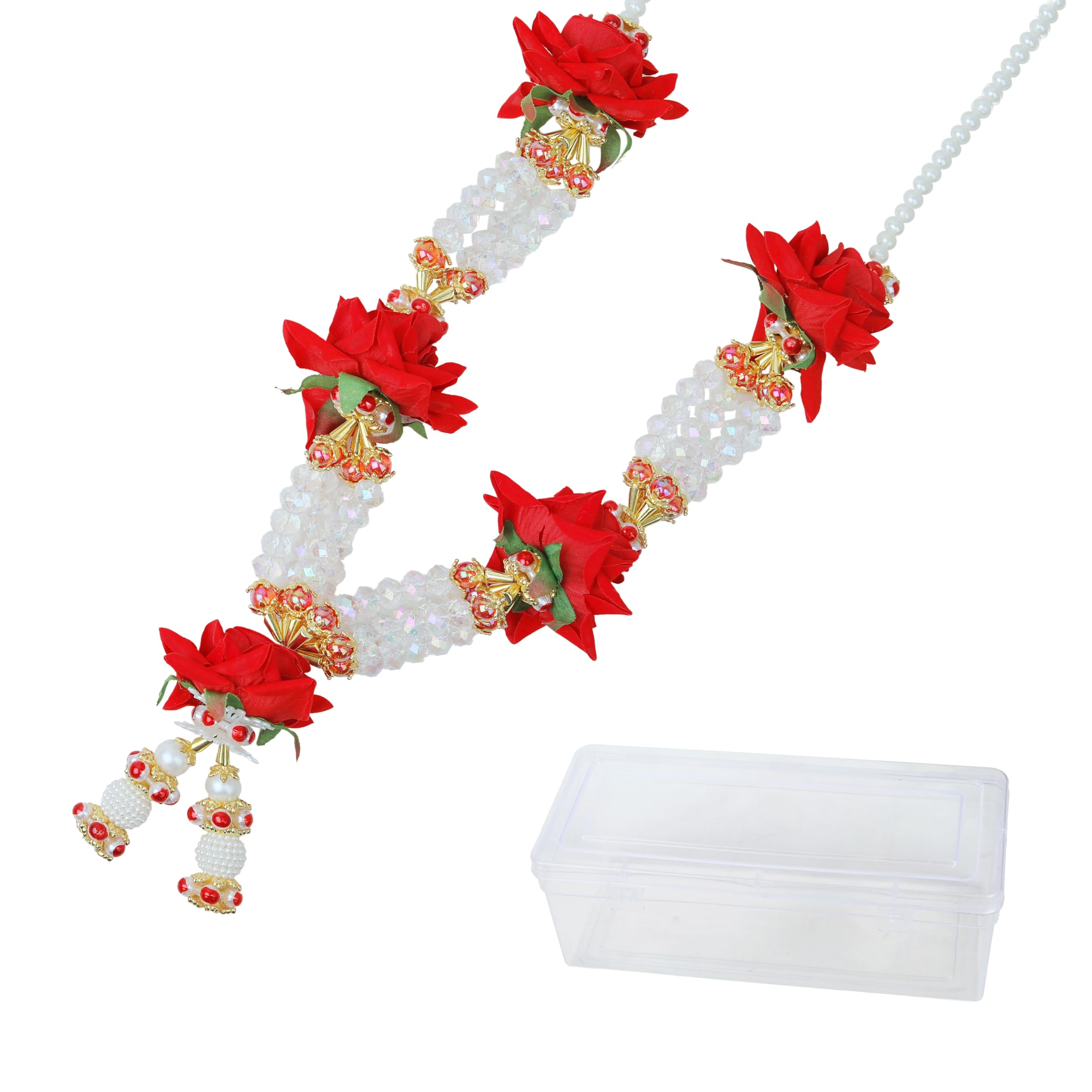 Salvus App Solutions Artificial Flowers Beautiful Garland Pooja Mala for Idol-Ma