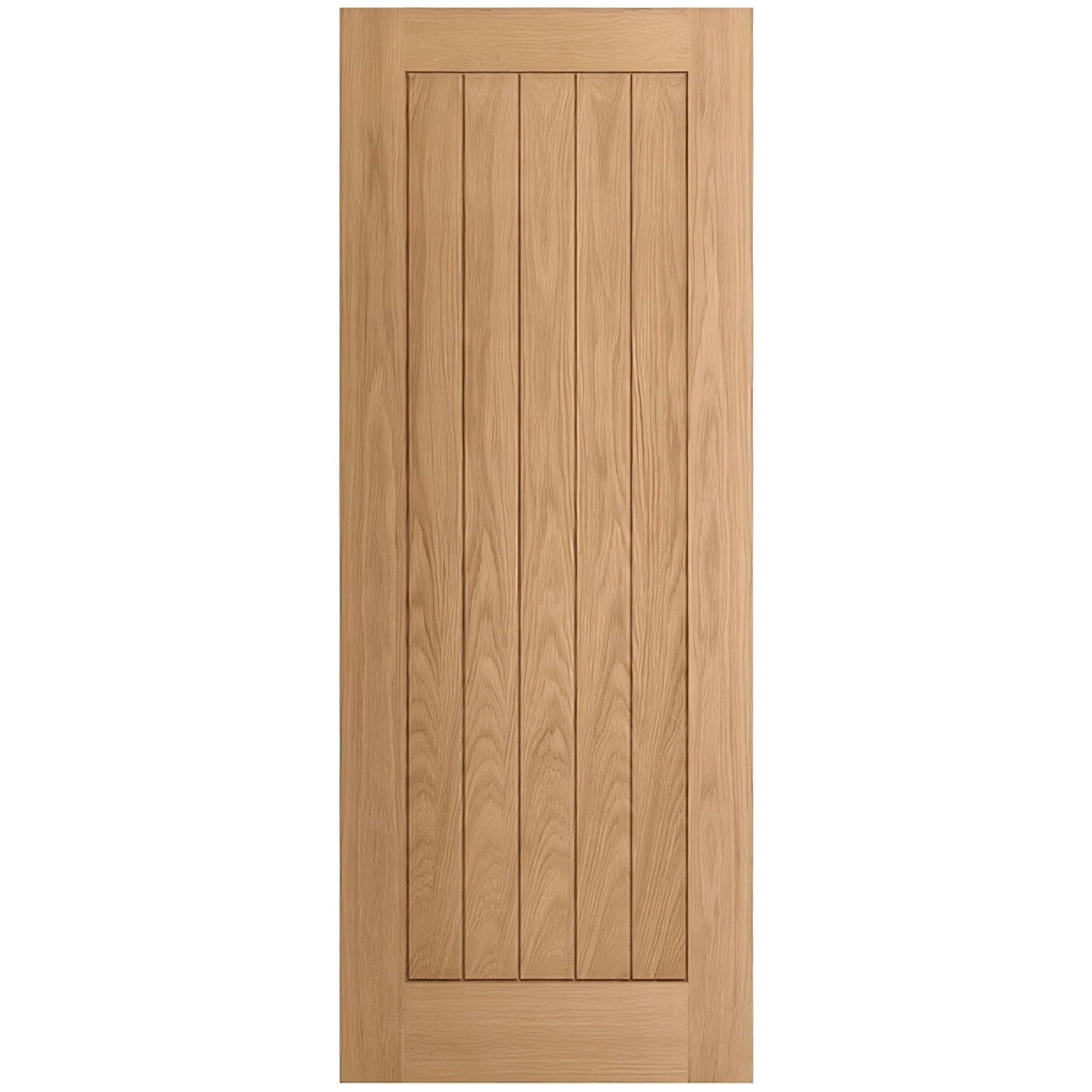 Internal Door Oak Veneer Cottage Style Unfinished (1981 x 610mm)