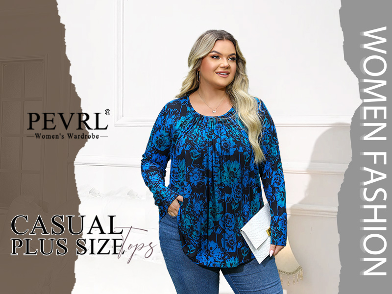 XSSFCC Casual Tops For Women Long Sleeve Crew Neck Blouse India