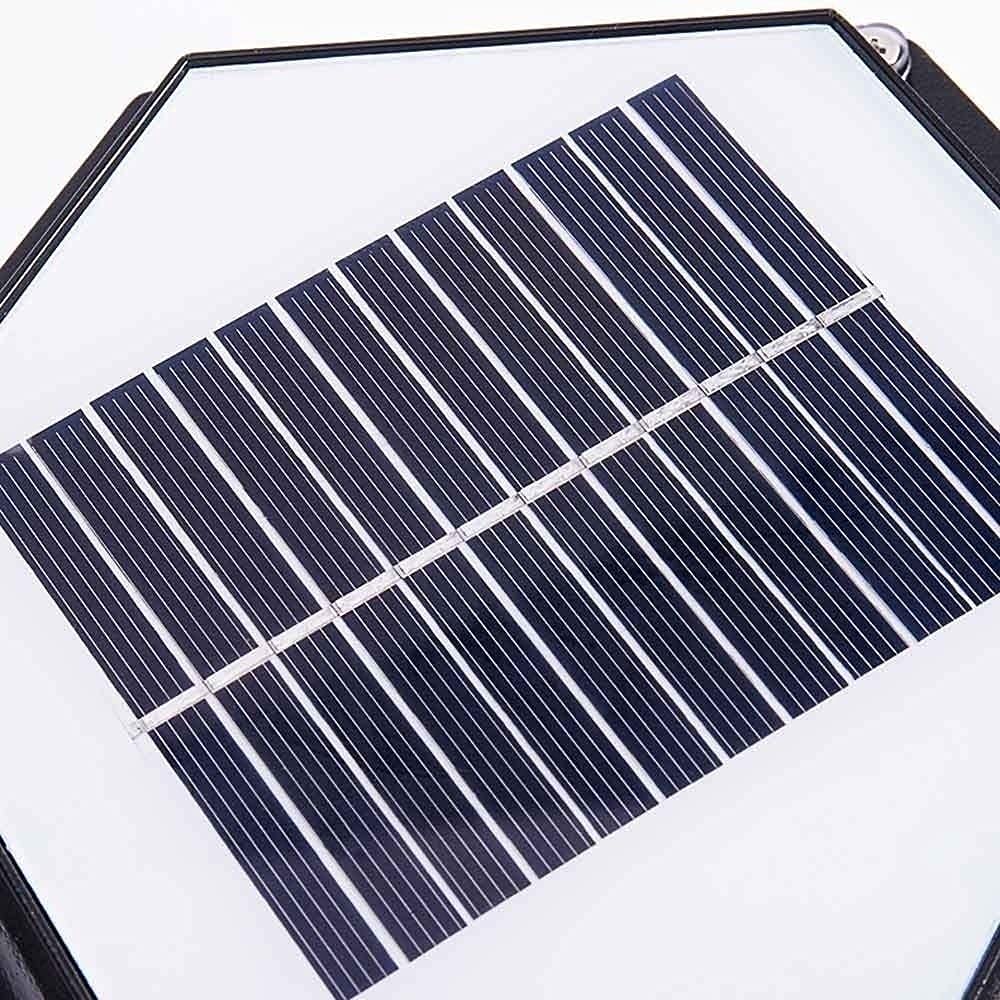 Oświetlenie ogrodowe zewnętrzne 2W LED Solar Bollard Kolumna Lampa IP55 Wodoodporna Aluminiowa Zewnętrzna Lampa Słupkowa Dziedziniec Willa Ogrodowa Brama Przezroczyste Szkło Kolumna Lampa Krajobraz U