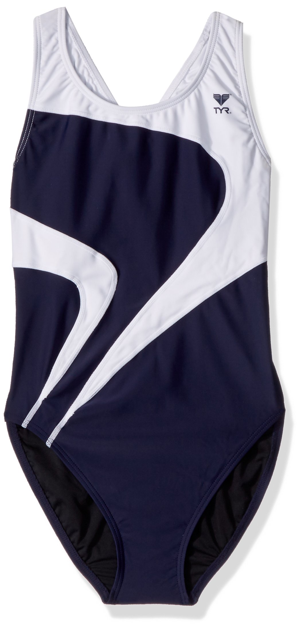 TYR Adult Alliance T-Splice Maxfit Swimsuit Navy/White
