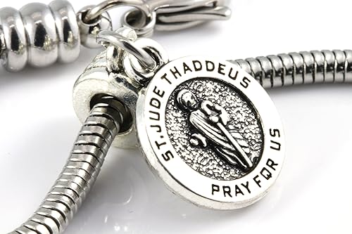 Vista 5 de Dave The Bunny Pulsera de cadena de serpiente de San Jude