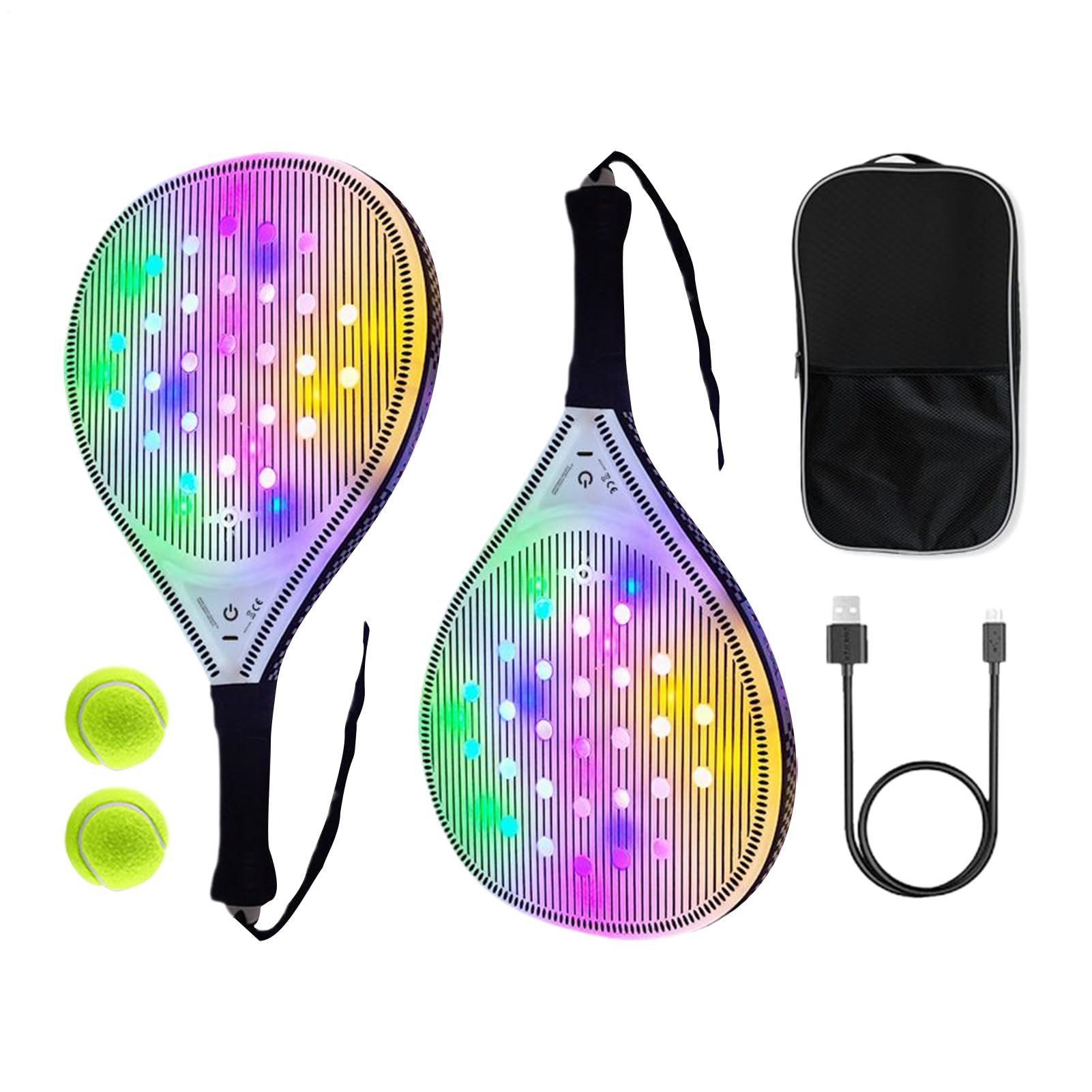 Racchetta da Tennis per Donne Attrezzatura da Tennis EVA Ricaricabile USB
