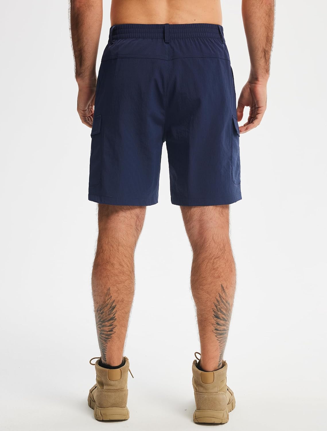 Libin Men's Hiking Cargo Shorts with Zipper Pockets 7" Lightweight Quick Dry Casual Shorts for Men Golf Work Fishing - Image 2