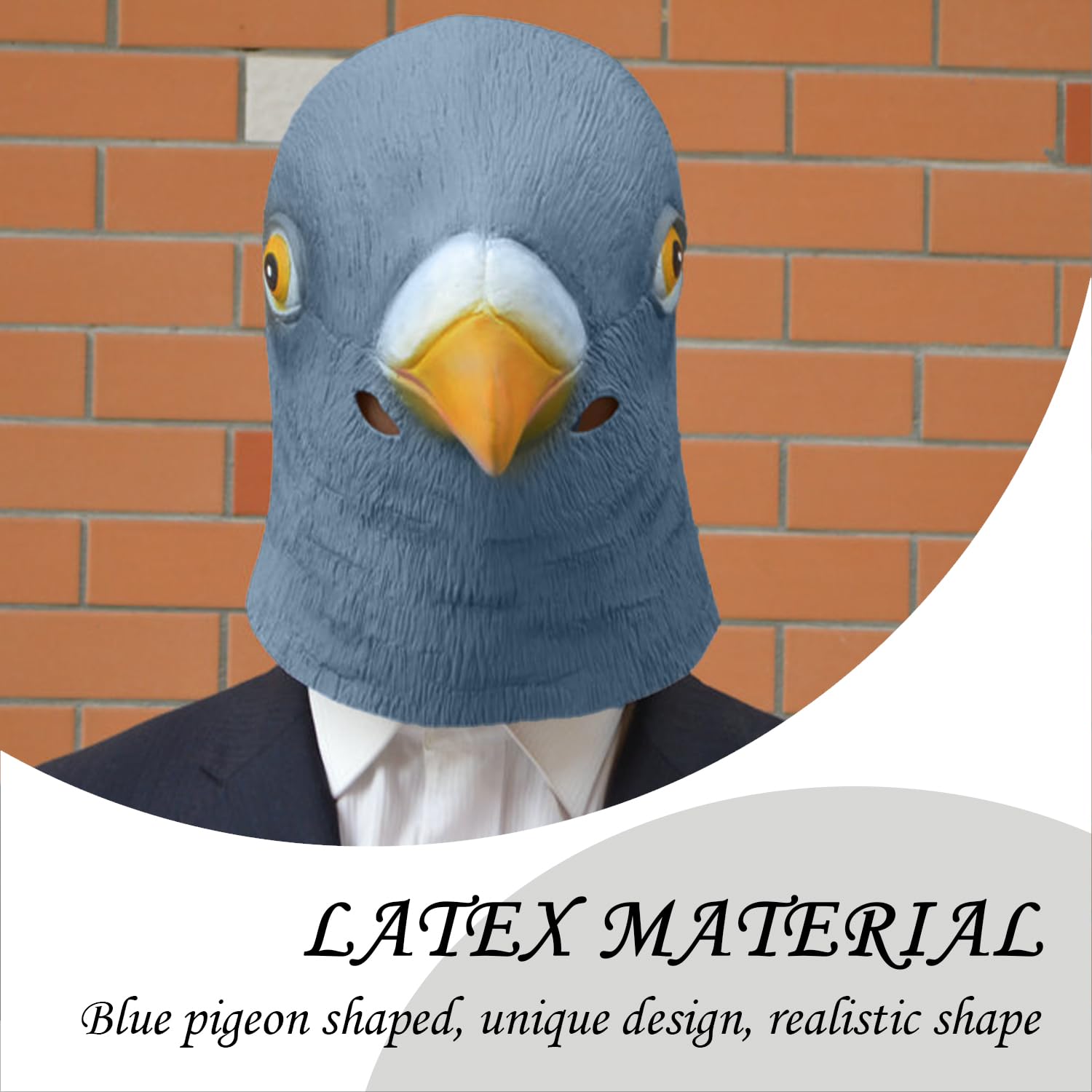 CQQNIU 1 Piece Pigeon Headgear, Creative Animal Headgear, Role Play Props, Party Dress Up Headgear, Performance Props - Image 3