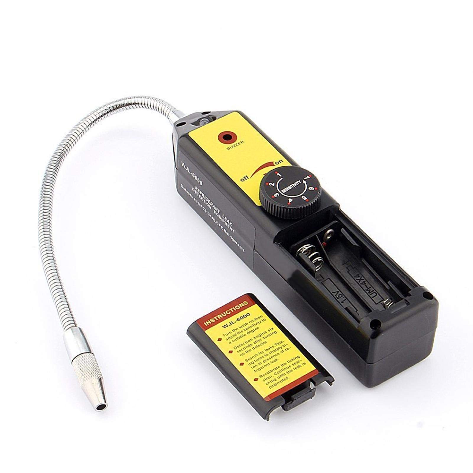 Astyer Detector de Fugas de freón halógeno refrigerante A/C R134 R410a R22 Aire Gas Herramienta HVAC con luz indicadora