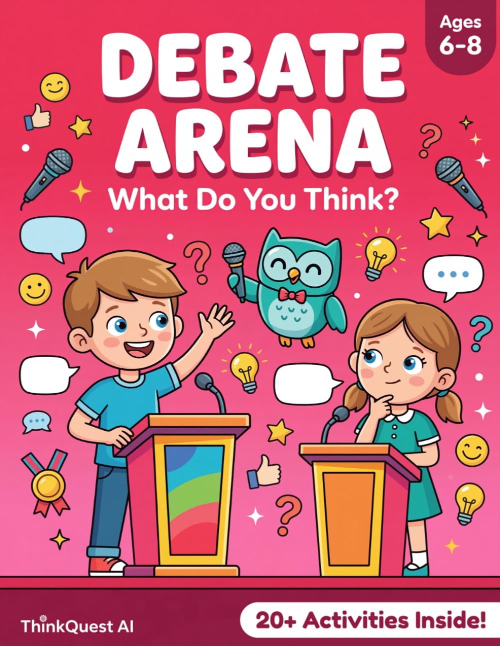 Debate Arena Playbook: Build Your Argument!: Opinion & Reasoning Activities for Kids Ages 6-8 — Fact vs. Opinion, I Think Because & More