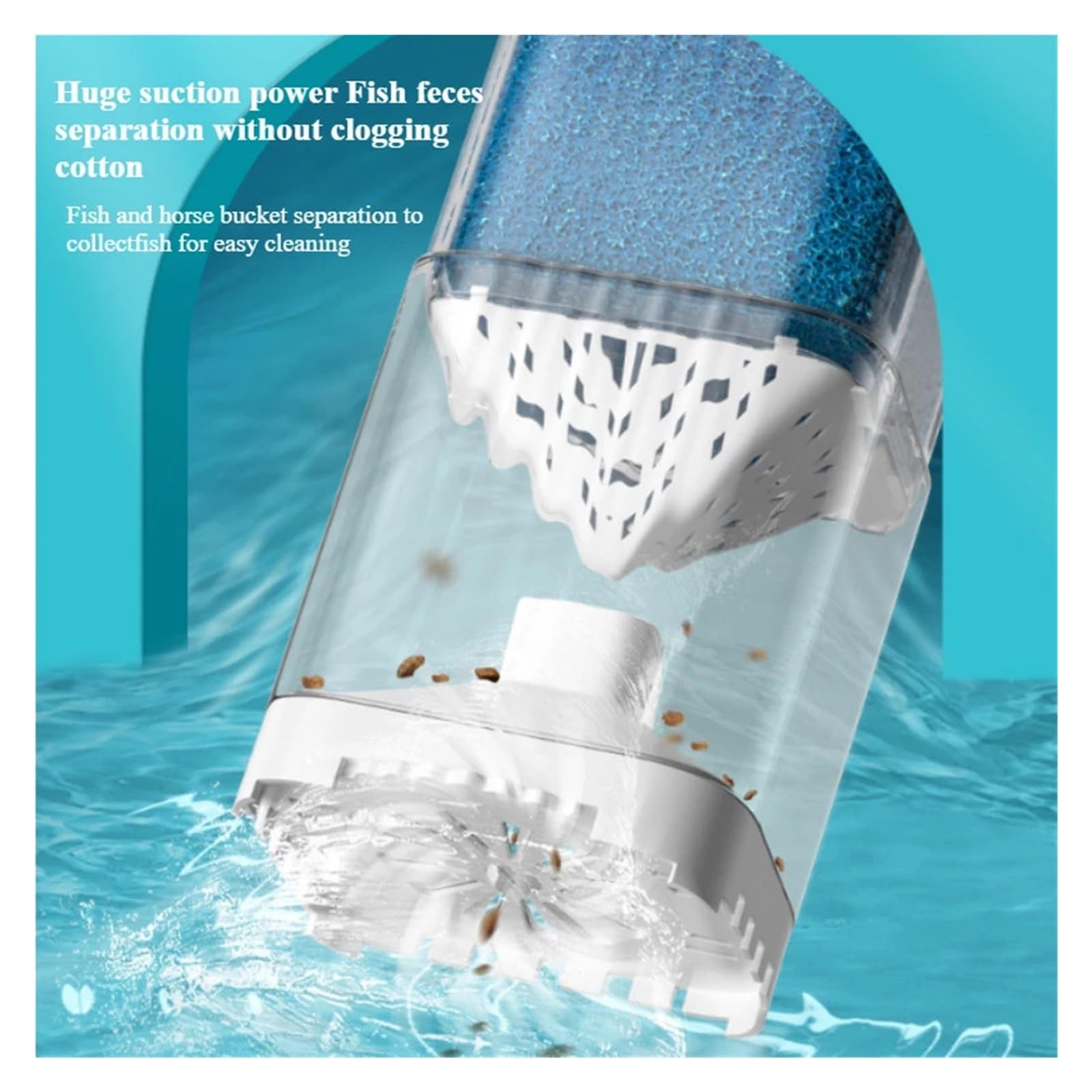 Aquarium-Innenfilter, Aquarium-Filterpumpe, tauchfähig, leise, Sauerstoffbelüfter, Wasserzirkulation, Wellenmacher | 35 W