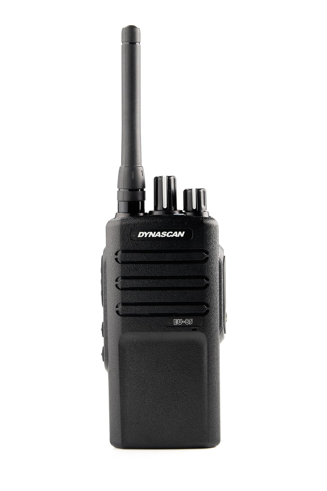 Dynascan EU-85 Walkie-Talkie PMR-446 Profesional - Transceptor de Uso Libre Sin Licencia, Chasis Metálico IP55, 16 Canales y Teclas Programables