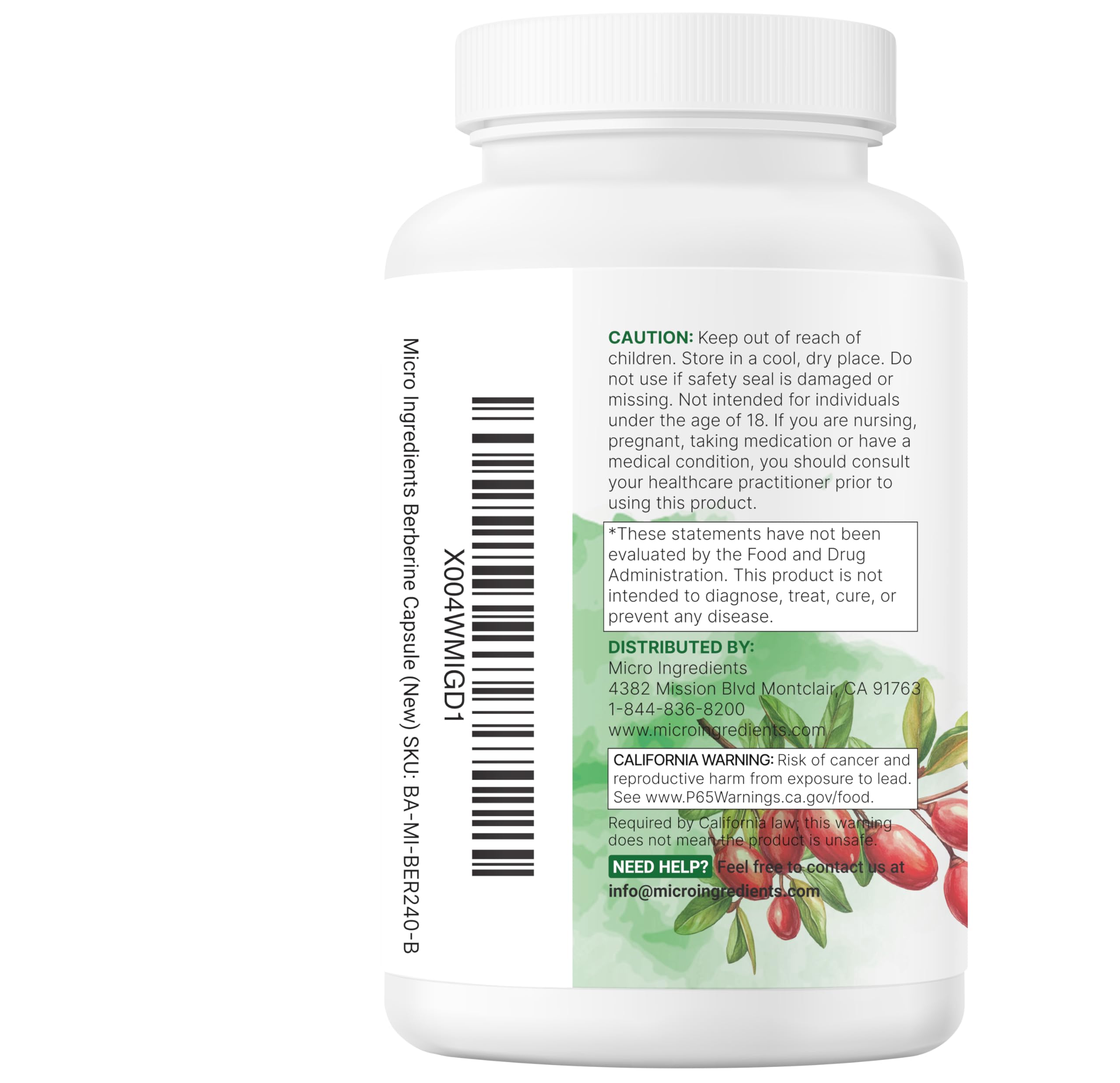 Berberine Complex 3000mg with Ceylon Cinnamon, 240 Veggie Capsules — Amazon image 7