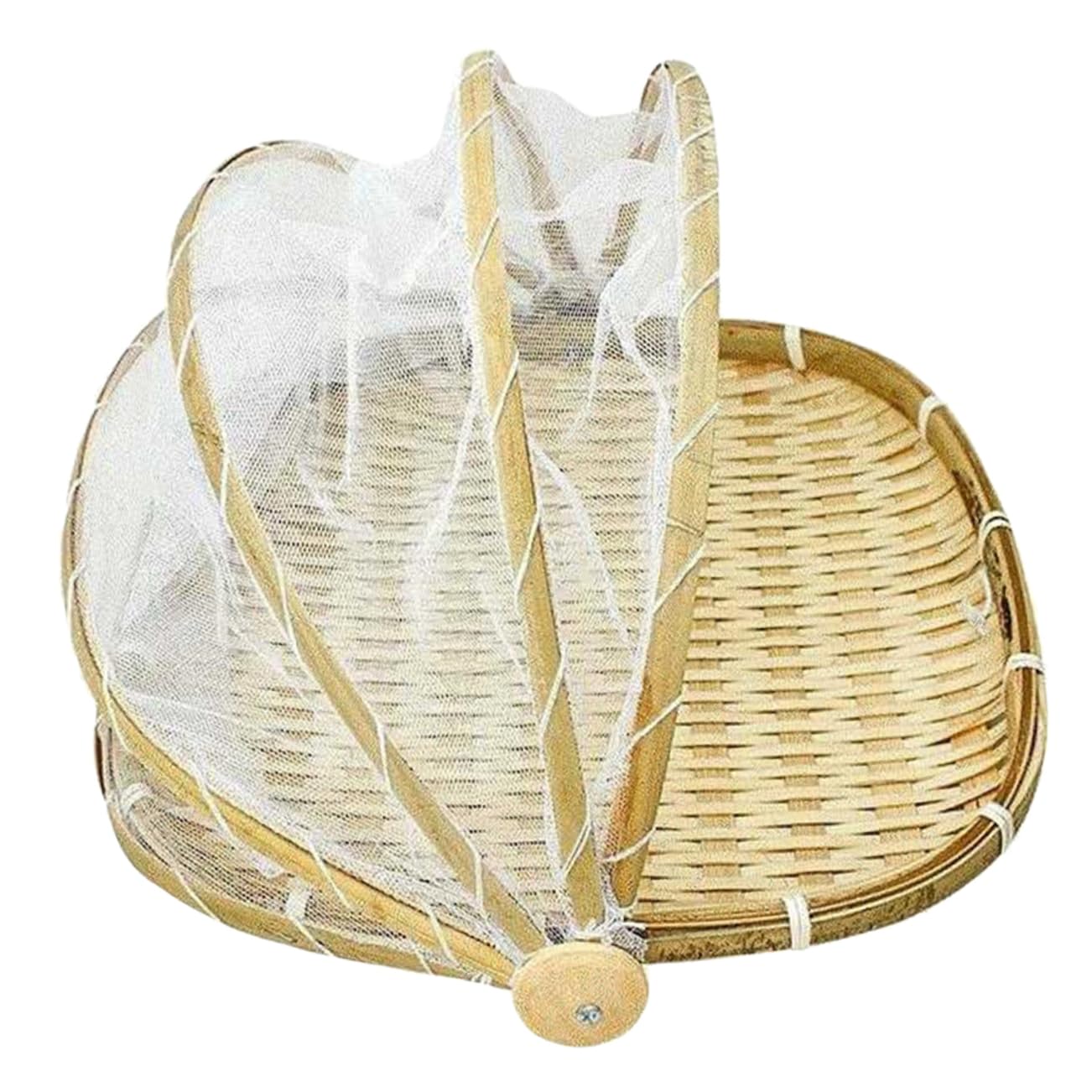 COLLBATH Gauze Basket Fruit Storage Basket Decorative Storage Baskets Vegetable Mesh Cover Vegetable Storage Basket Food Tent Storage Basket Food Serving Tent Basket Veggie Tray Net