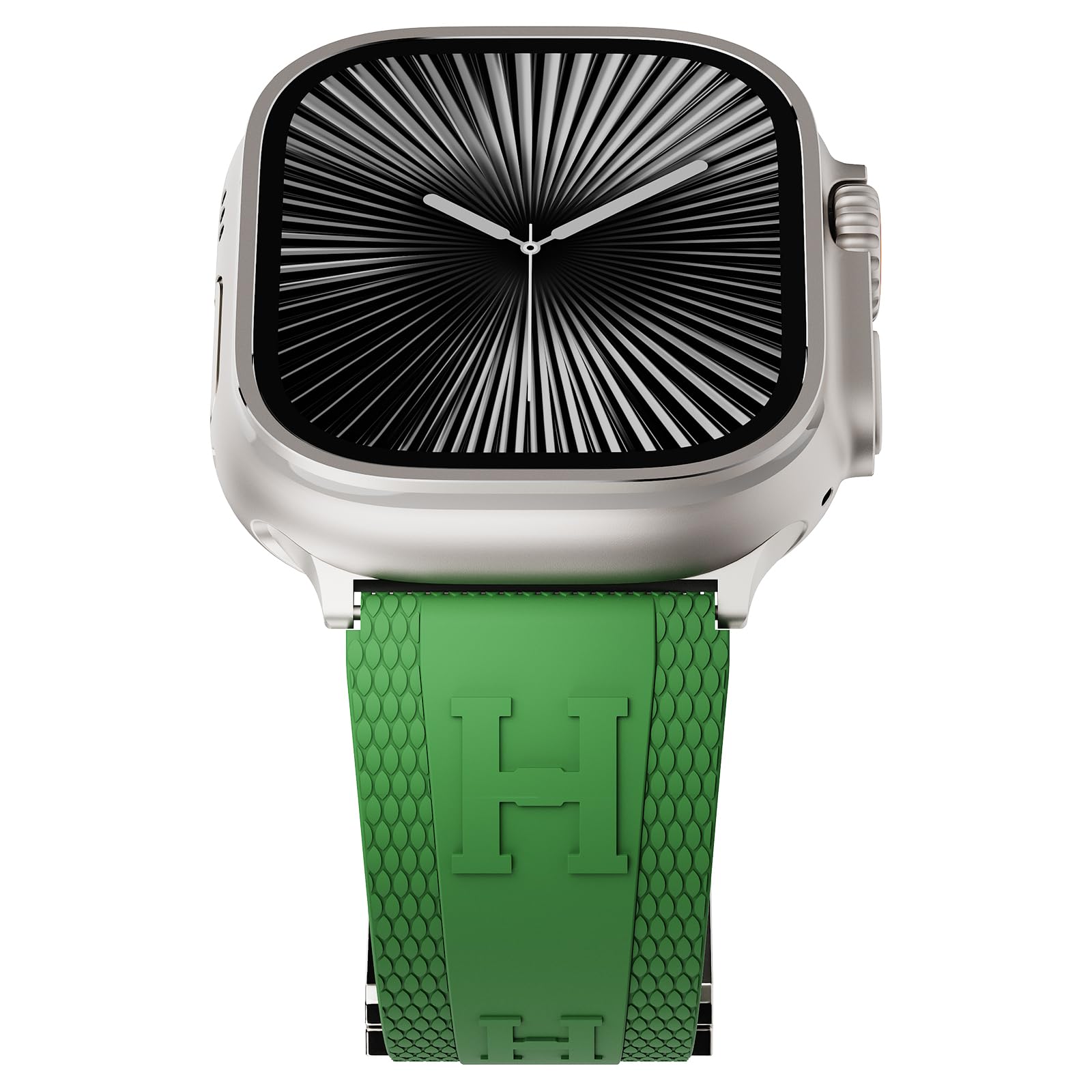 Bracelet sport en silicone compatible avec Apple Watch, bracelet de luxe à