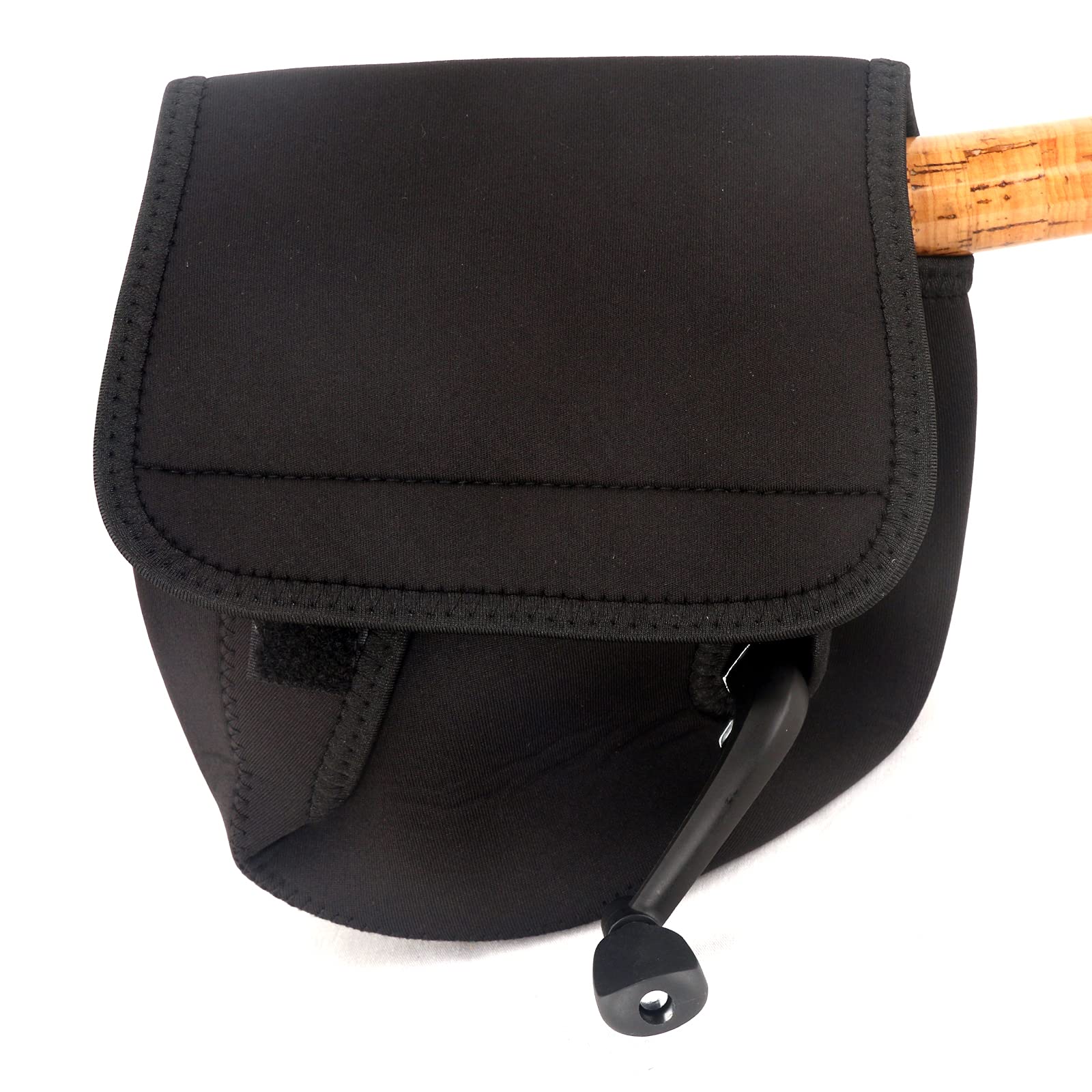 MODUDU Fishing Reel Bag Protective Cover Bait Throwing trolling Spinning Reel Protective Cover Fishing Accessories Portable Durable Spinning Reel Protective Cover Pouch(Black)