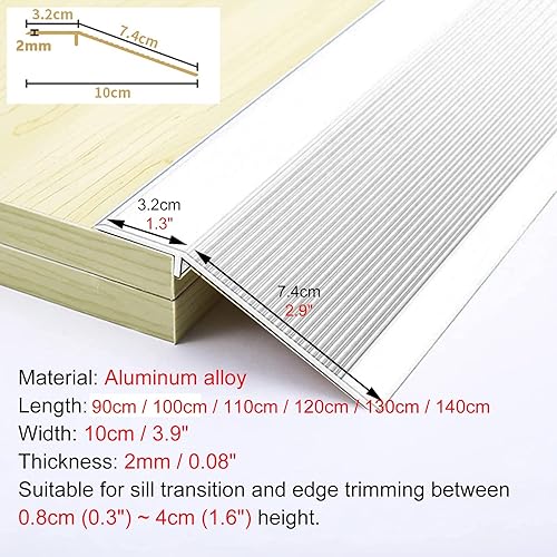 High Transition Strips Extra Wide Threshold Strips for Uneven Floors