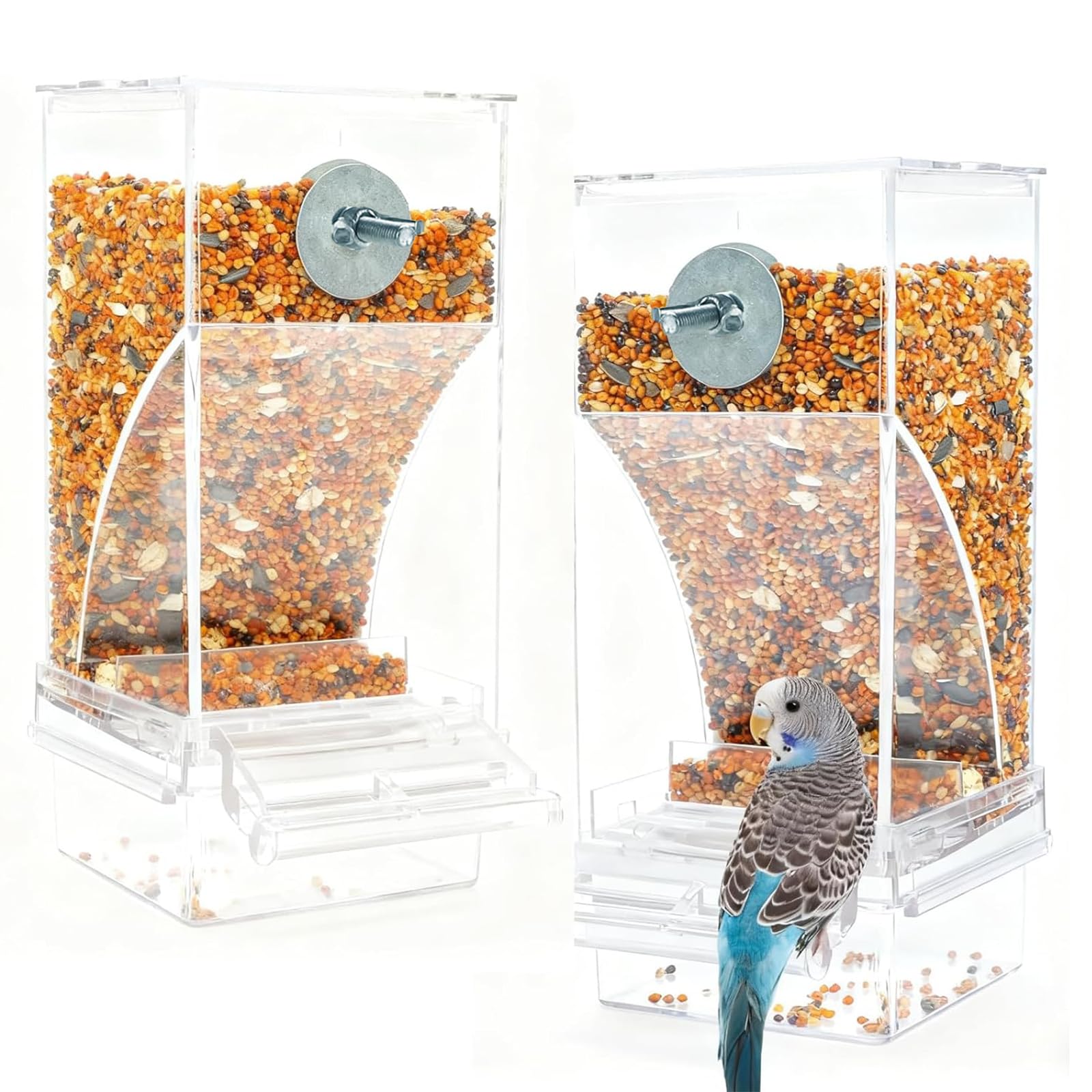 2Pcs Automatic Bird Feeder