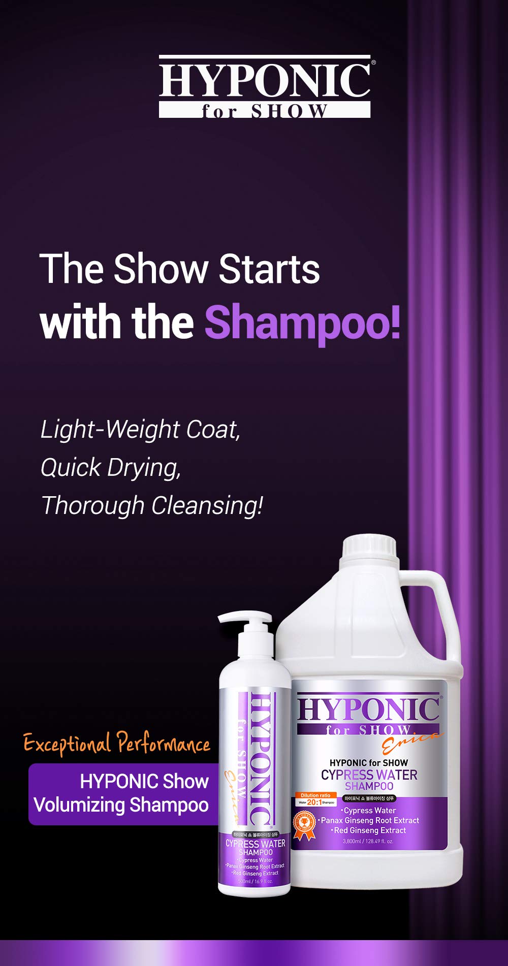 Amazon.com: HYPONIC Cypress Water VOLUMIZING Shampoo