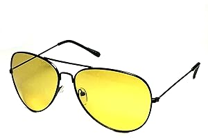 Yellow Aviators | Classic & Stylish Metal Frame Sunglasses