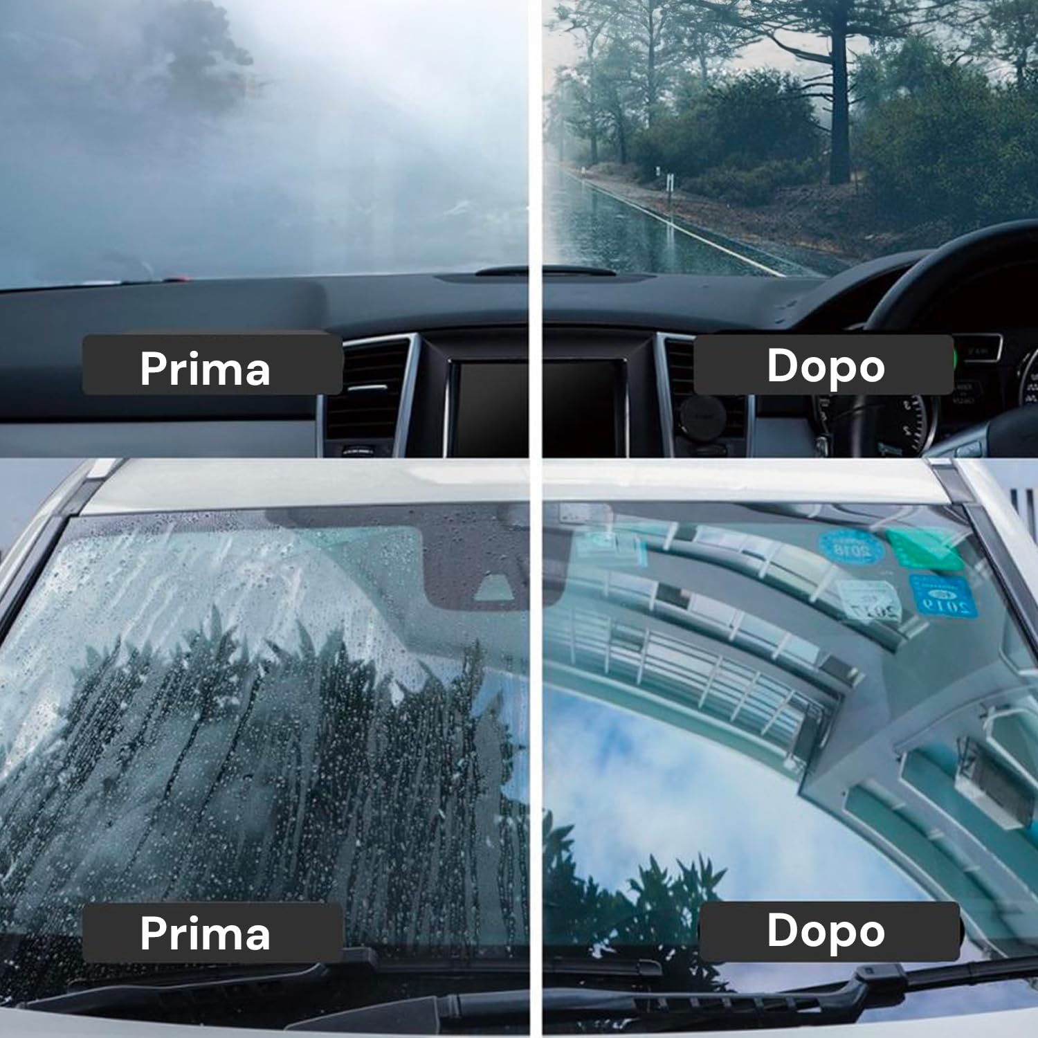 Pulitore Parabrezza Auto Con Asta Estensibile - 4 Pastiglie Microfibra Lavabili, Manico Alluminio, Verde - Foto 10