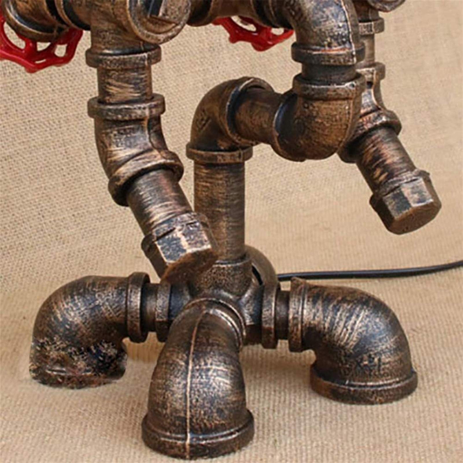 Schreibtischlampe Innovative Iron Robot Steam Schreibtischlampe Für Nachttisch Bar Restaurant Cafe Wasserpfeifenlampe,Ein