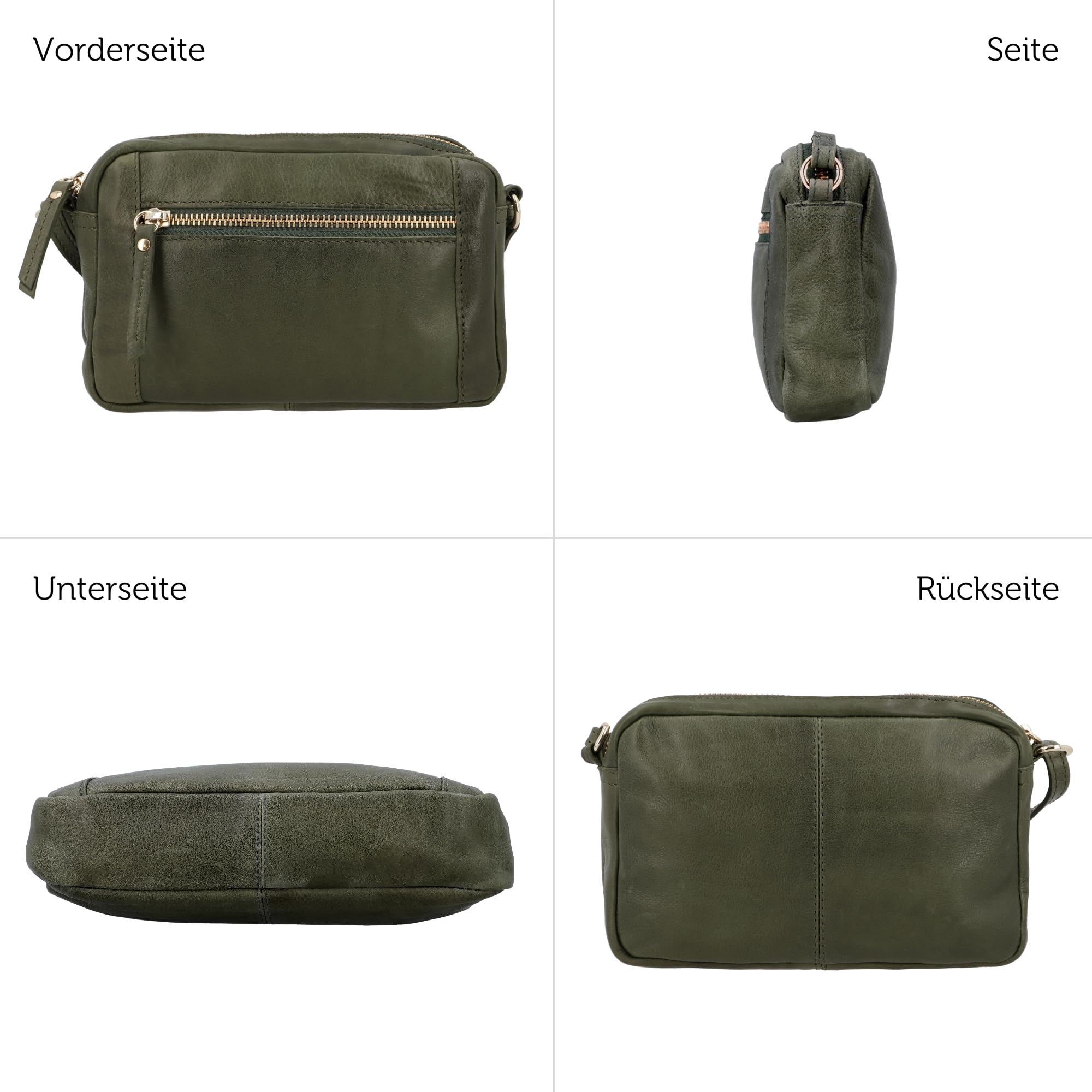 Gusti Handtasche Leder - Dominic Damen Handtasche Schultertasche Partytasche Festivaltasche Ledertasche Vintage Leder