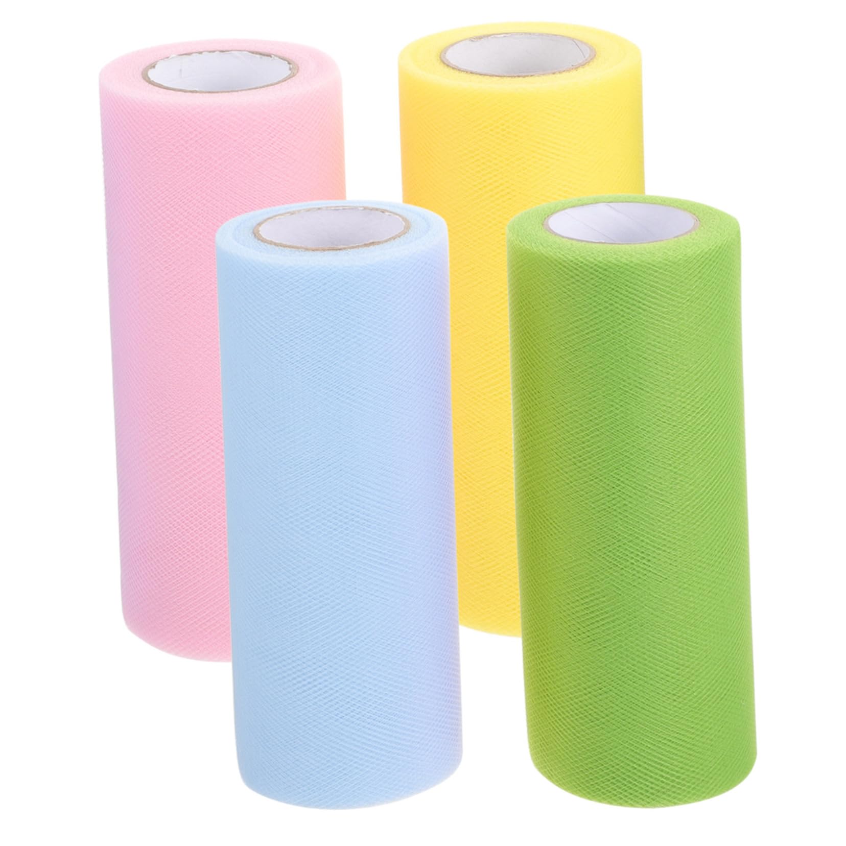5 Sätze Mesh Ribbon Tutu Hochzeit Party Dekoration Geschenkverpackung Hochzeitsdeko Seidenband Hohzeitdeko Schleife Tüll Tischdecken Partygeschenk Tüll Stoff Drapieren 4 Rollen * 5