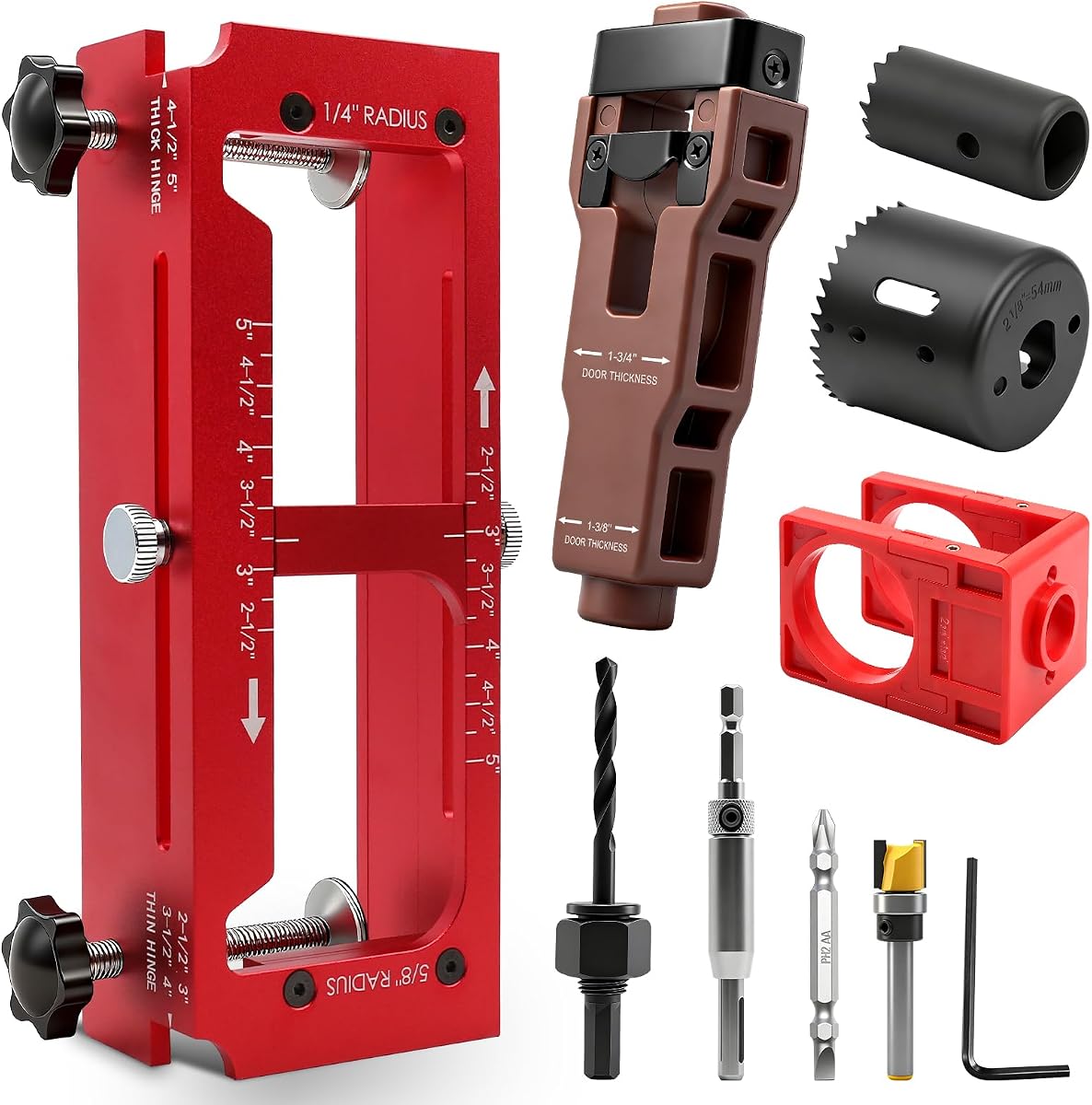 ALL-IN-ONE Door Hinge/Lock/Latch Kit