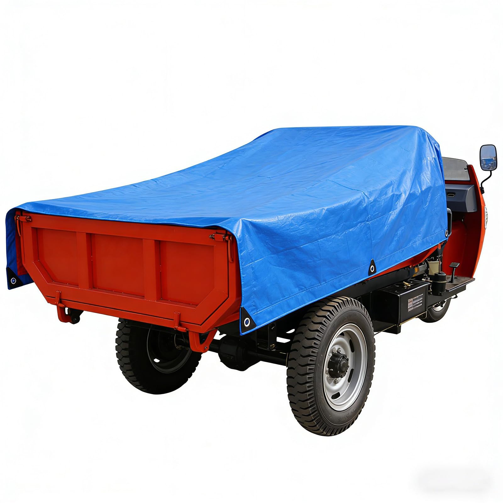 Waterproof Cover Tarp 1.7 x 2.2 m Heavy Duty Pe Tarpaulin Sheet Universal, Multipurpose for Camping, Garden, Greenhouse, Outdoor Furniture, Trailers & Sheds, Blue