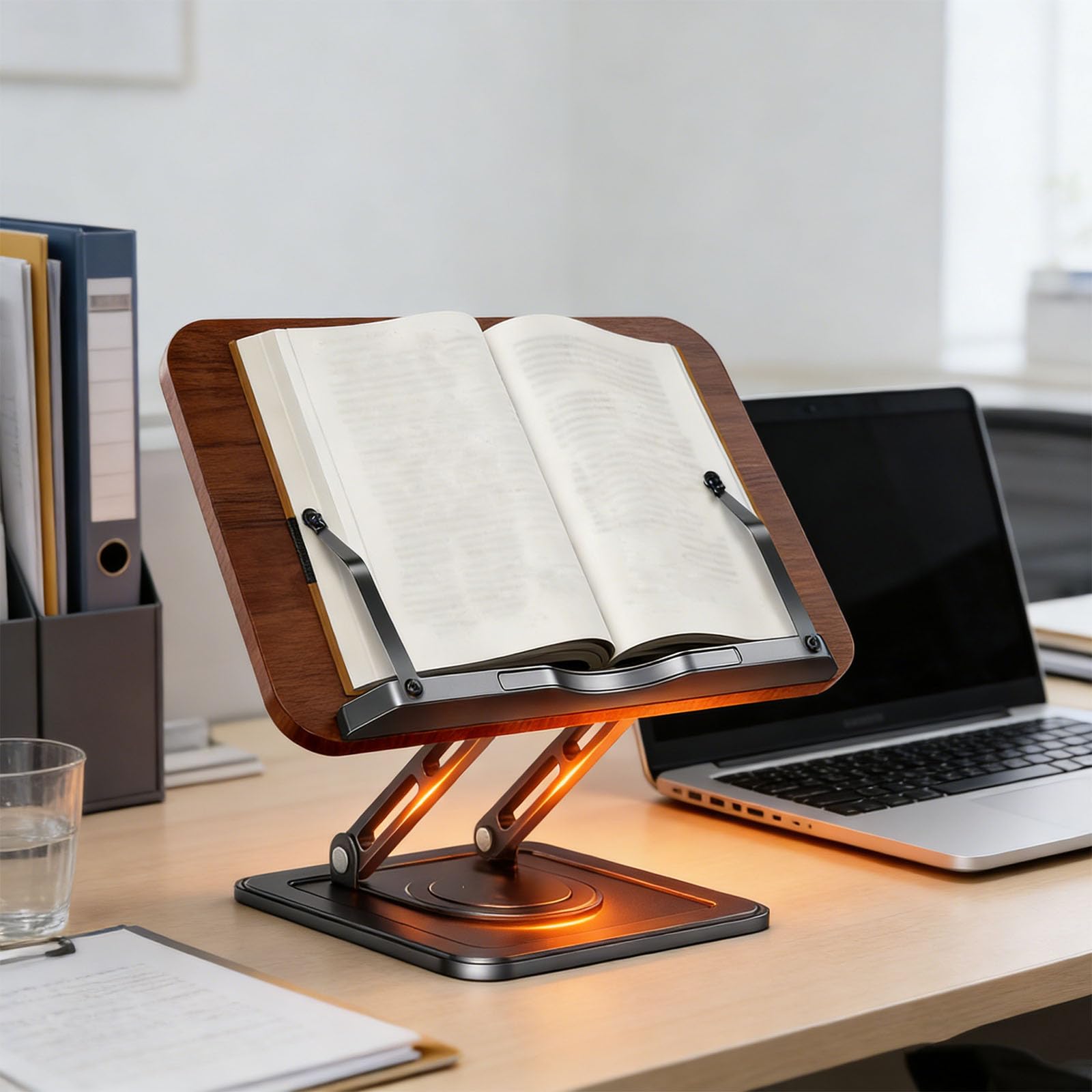 Stabile wirbelnde Basis für Leseständer gegen Rutschfestigkeit Hält Bücher mit einem Gewicht von 5 kg 15, 6-Zoll Notebook Sichere stabile drehbare Basis für Buchhalter Anti Rutsch unterstützt