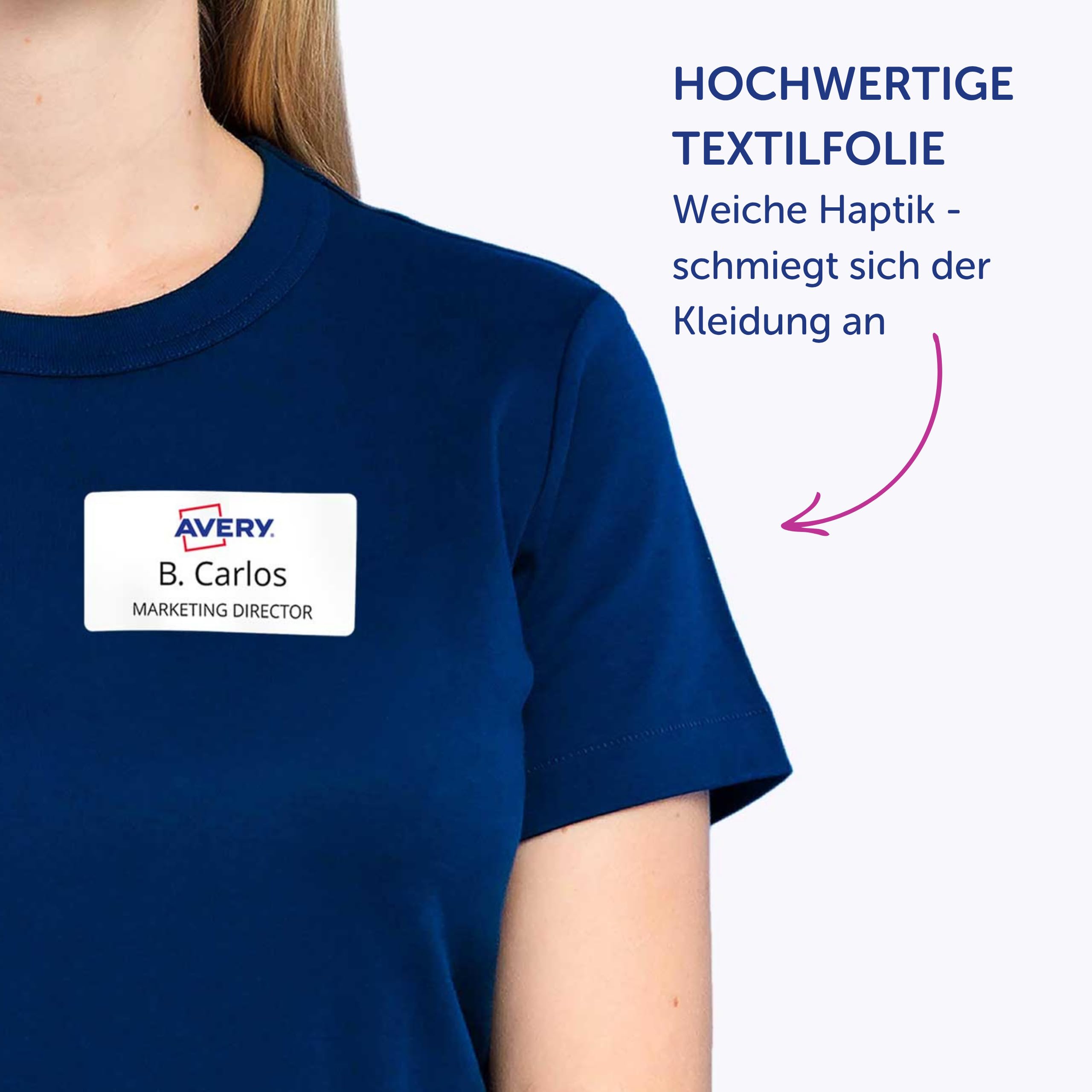 AVERY Zweckform J4785-20 Namensetiketten 200 Stück 80x50mm selbstklebend bedruckbar für Inkjetdrucker weiß