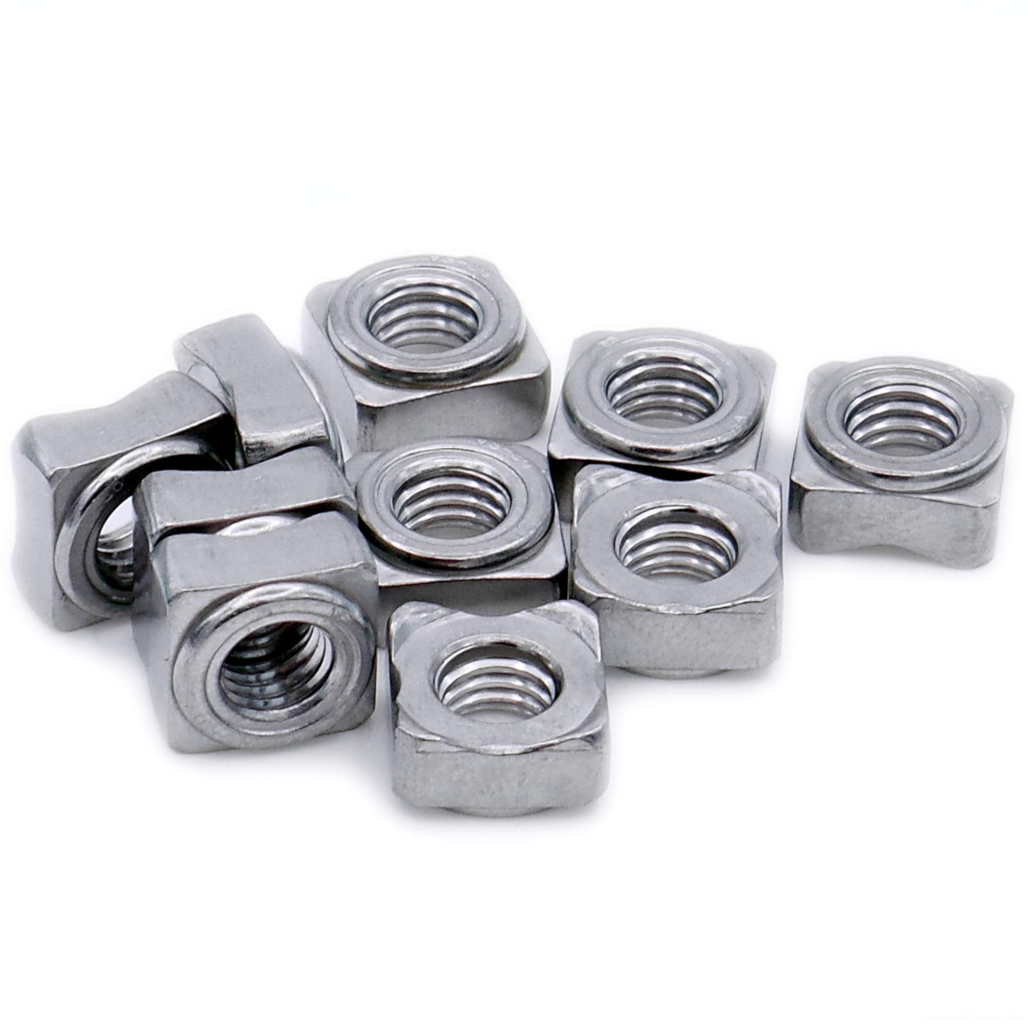 Singularity Supplies M6 (6Mm) Weld Nut (Square) - Stainless Steel (A2) (Pack Of 20)