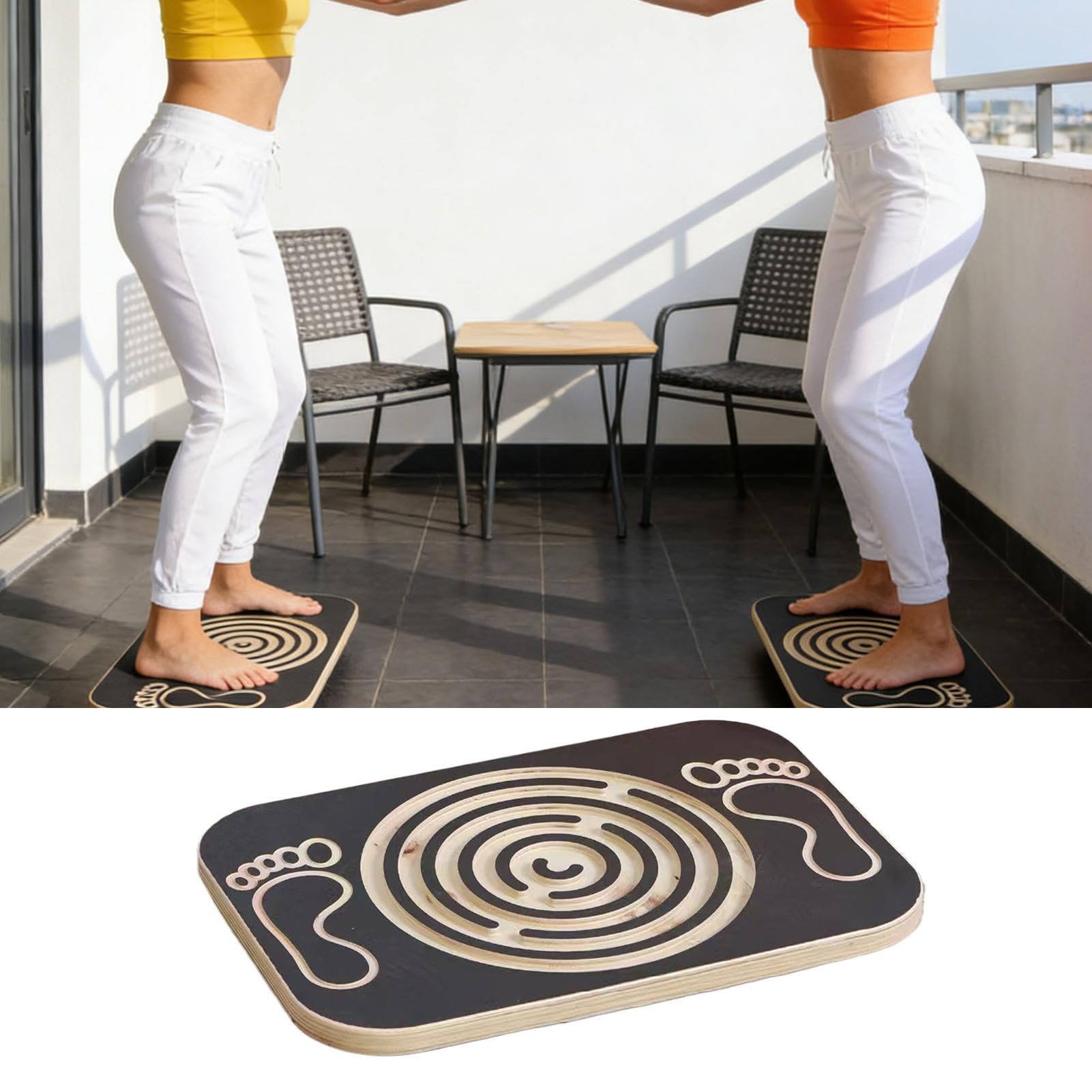Tavola inclinata | Accessorio fitness per casa, equilibrio e stretching, tavola inclinata per squat, per esercizi di ginocchia, tallone, gamba, squat, ufficio, interni, uomini e donne