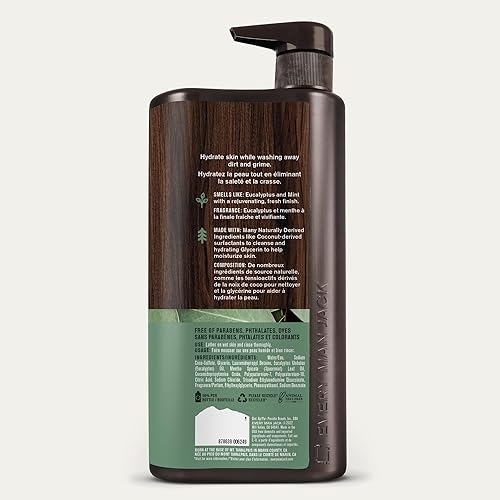 Miniatura 9 de Every Man Jack Eucalyptus Mint - Gel de baño hidratante para hombre para todo tipo de piel, limpia, nutre e hidrata la piel con ingredientes