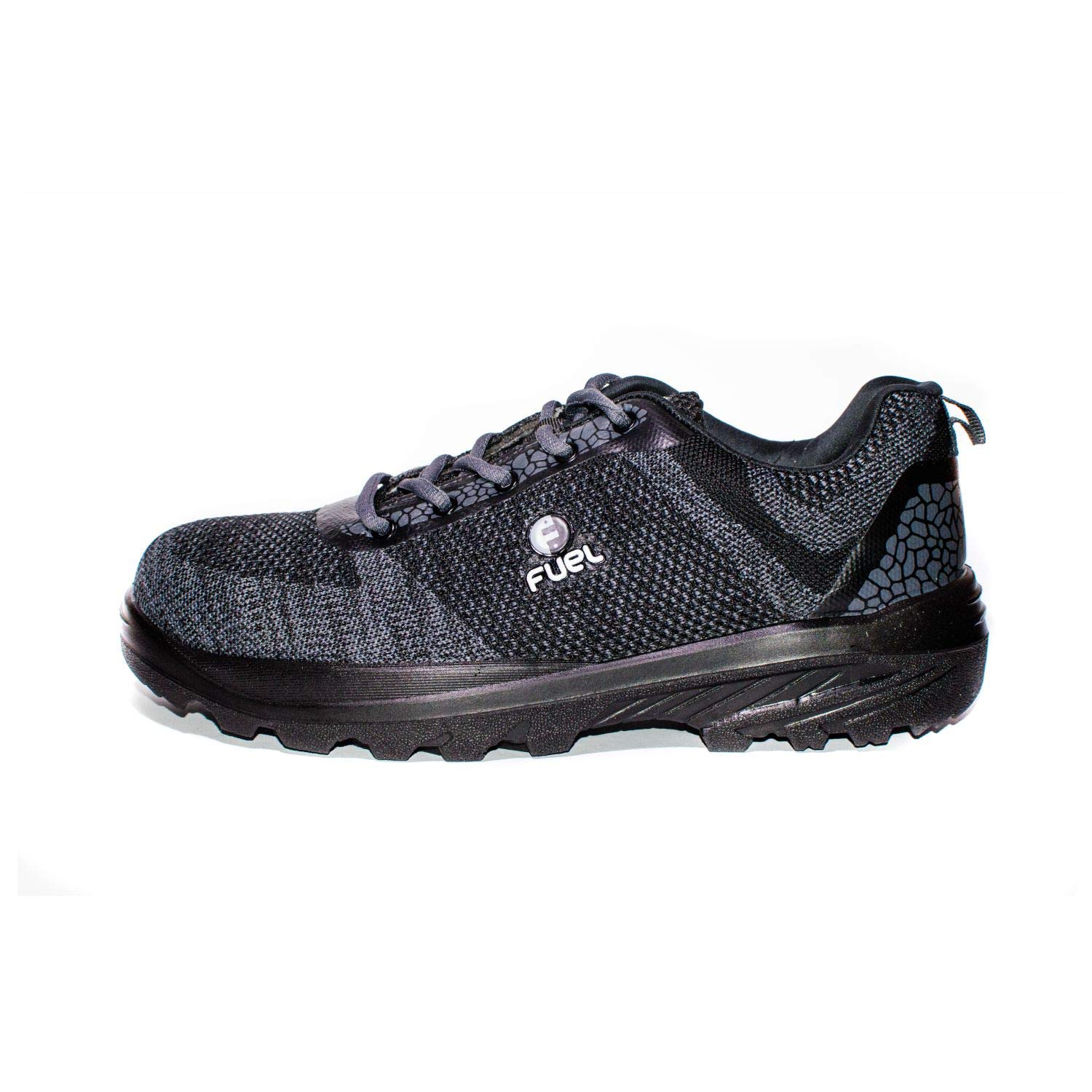 FUEL Boulder Safety Shoes for Men with Industrial Steel Toe, Light Weight Construction Shoes with Kevlar Sheet in Sole, Anti Penetration, Non-Slip Lace Up Comfortable Footwear Black (B08Y2S4YWR) Amazon Price History, Amazon Price Tracker